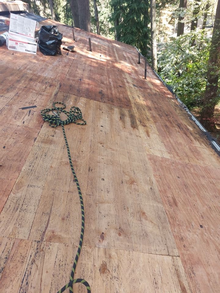 Residential Roofing Installation using Owens Corning Duration Designer Shingles in 'Bourbon'  by BEST Roofing & Waterproofing
