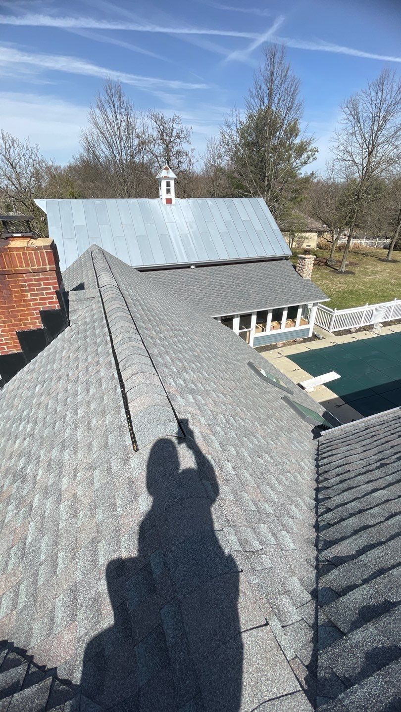 Residential Roofing Installation using GAF Timberline HDZ Williamsburg Slate  by Nitro Roofing and Construction