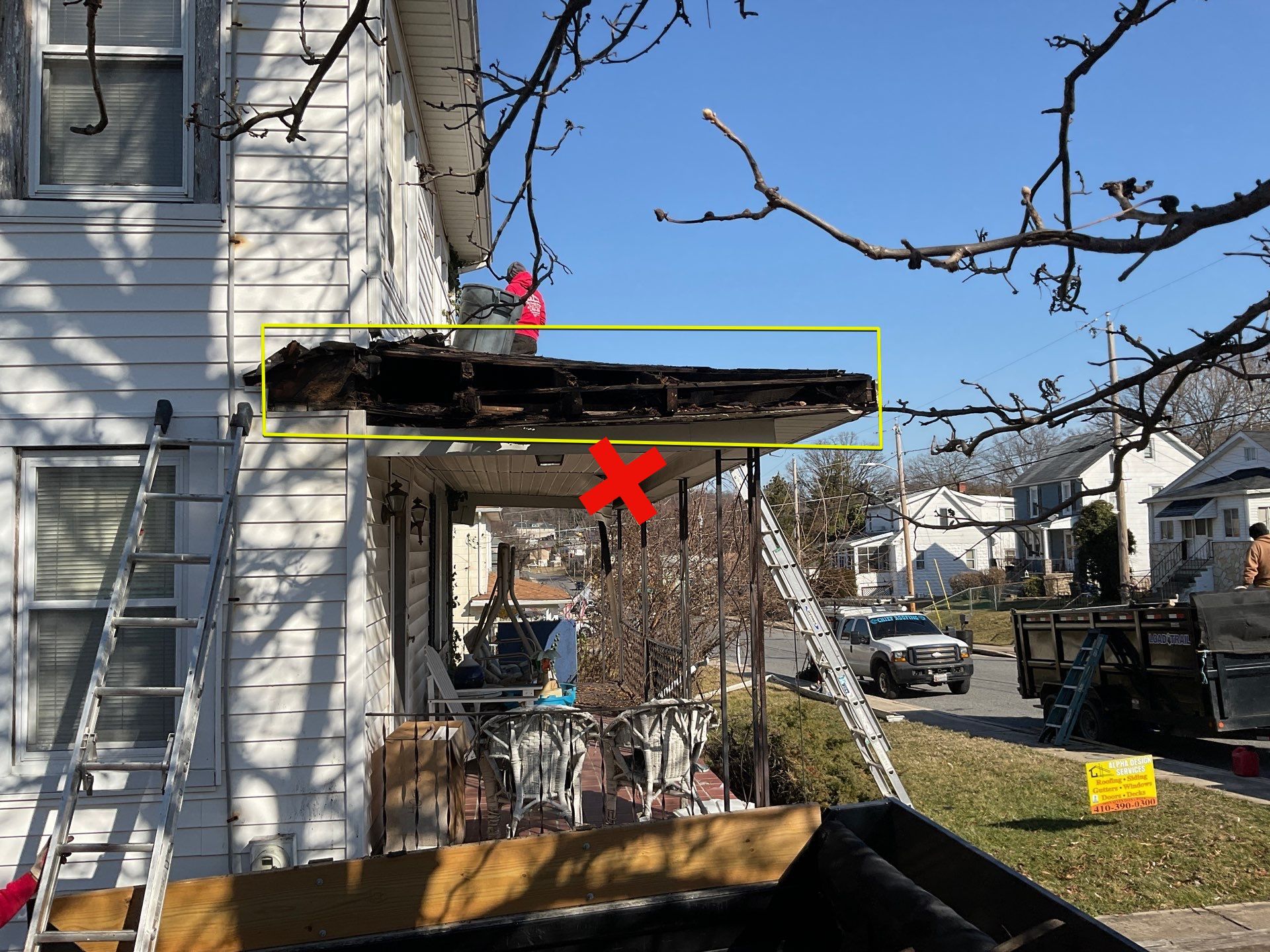 Porch Exterior Renovation by Alpha Design Services