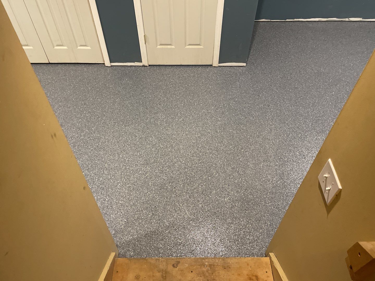 Basement Floor using Granite by Your1DayFloor.com
