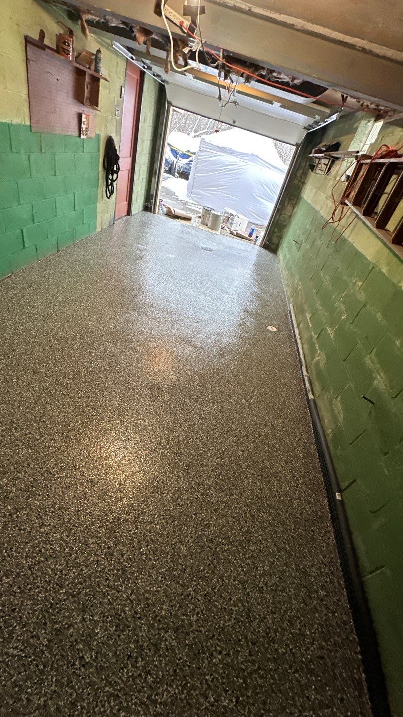 Basement + Garage Project in Pittsburgh by Floors in a Day, Inc