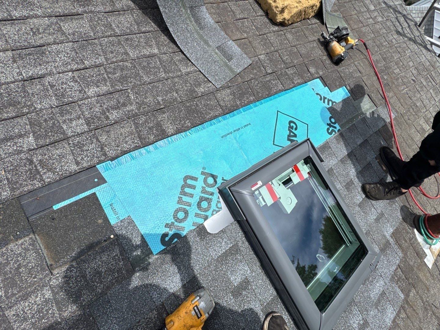 DiGIorgi does a new Velux Skylight in Stratford, CT by DiGiorgi Roofing and Siding Inc