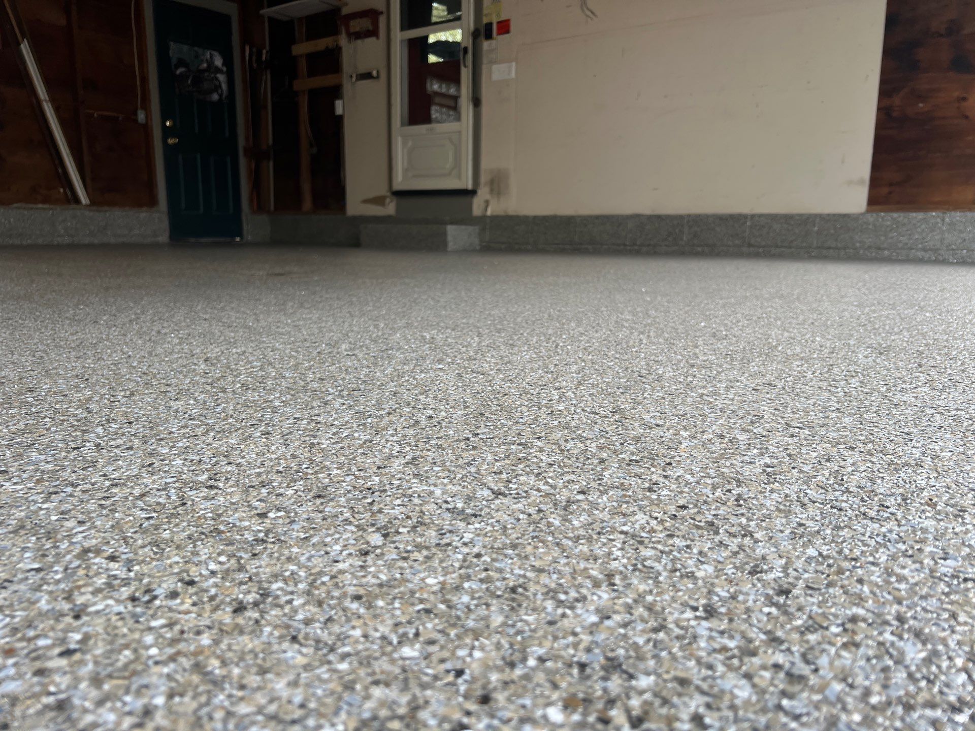 Vintage Shalestone Garage Coating by NG Masonry & Construction LLC