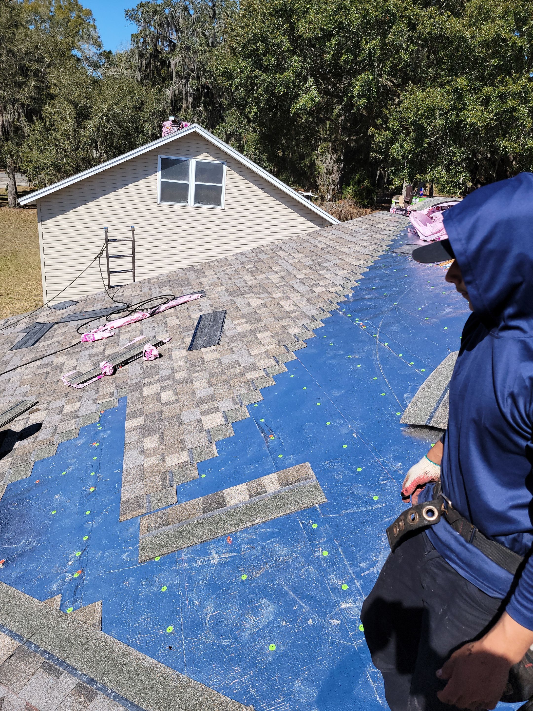 Residential Roofing Installation using Owens Corning TruDefinition Duration Shingles by Galaxy Builders, Inc.