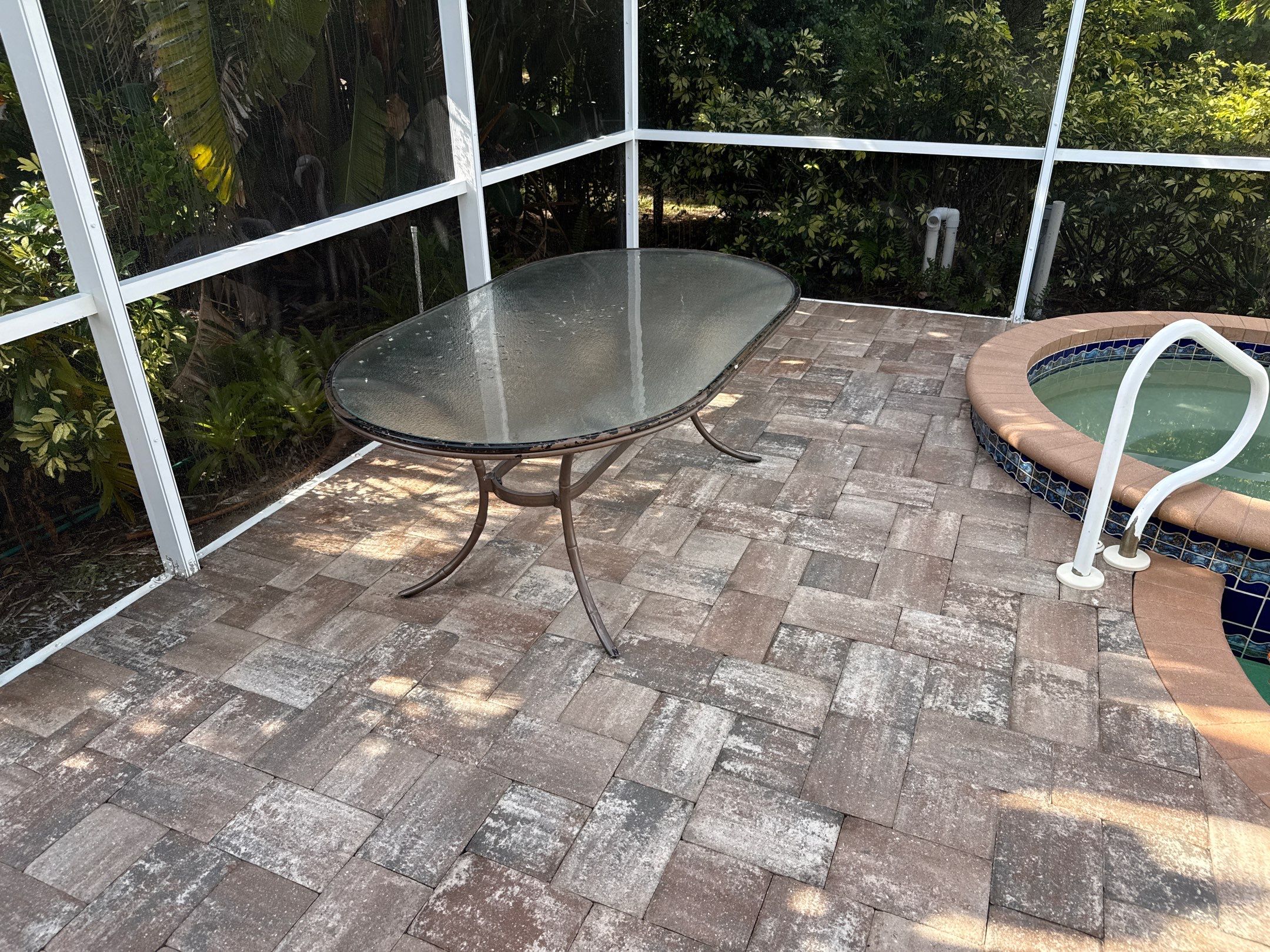 Paver Pool Deck & Screen Enclosure Transformation | University Park, Sarasota FL by Sunshine AquaWash