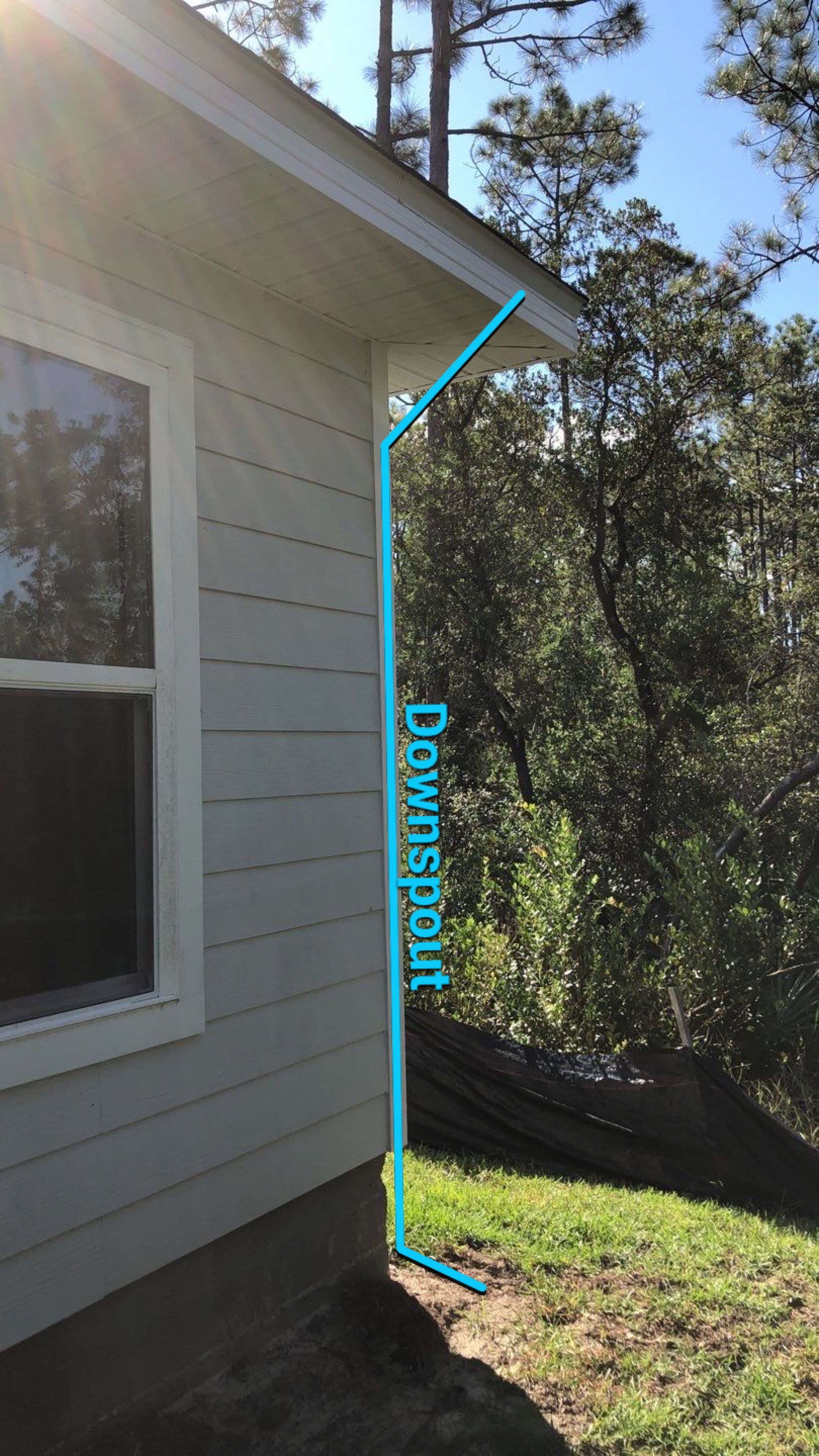 Seamless Gutter Installation using White by Gutter Professors