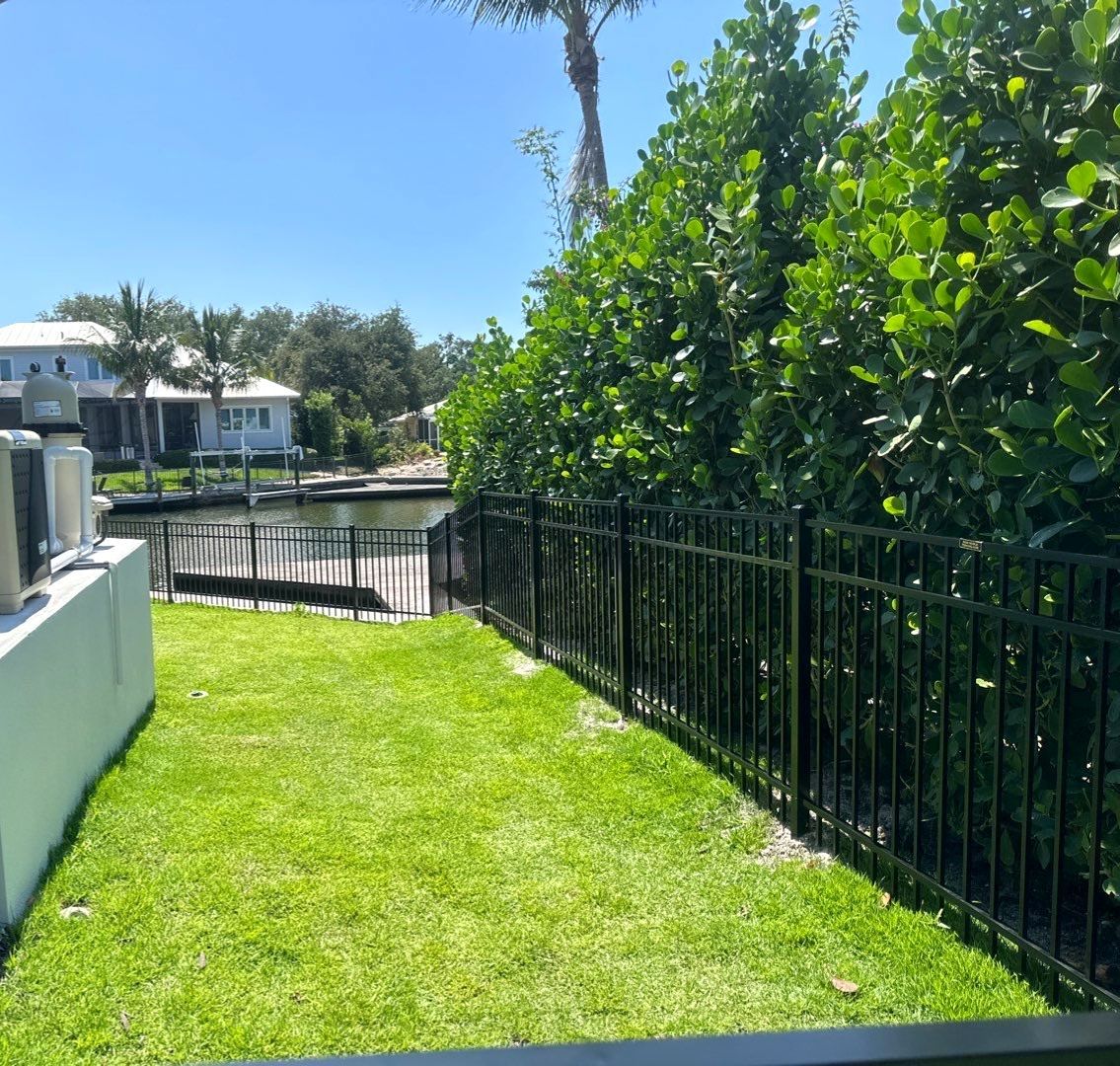 Aluminum Fence Installation using Black 3 Rail Aluminum Fence by Asap fence and gates, LLC