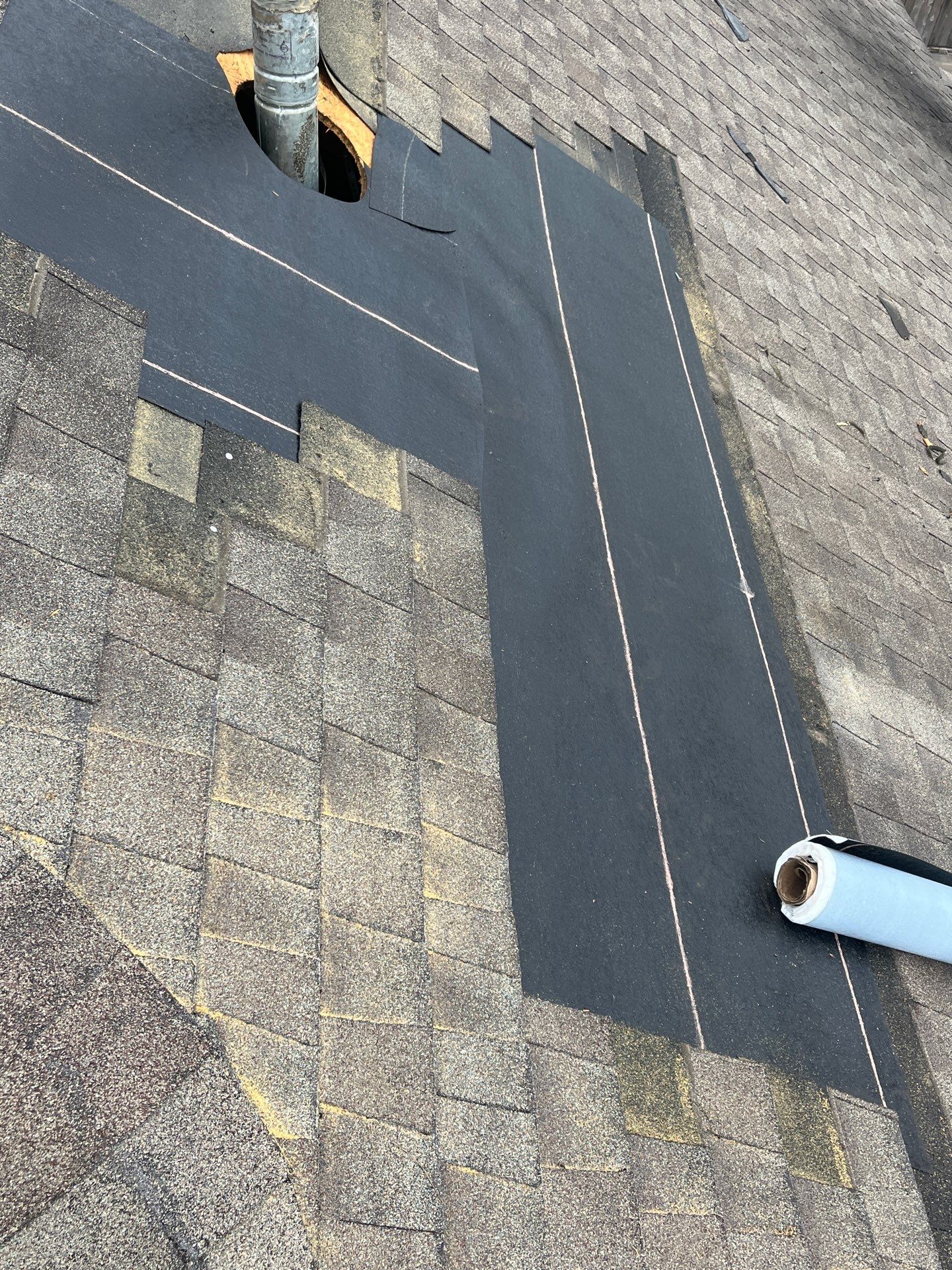 Hail Damage using Owen's Corning Duration (Lifetime) Shingles by Roof Repair Company