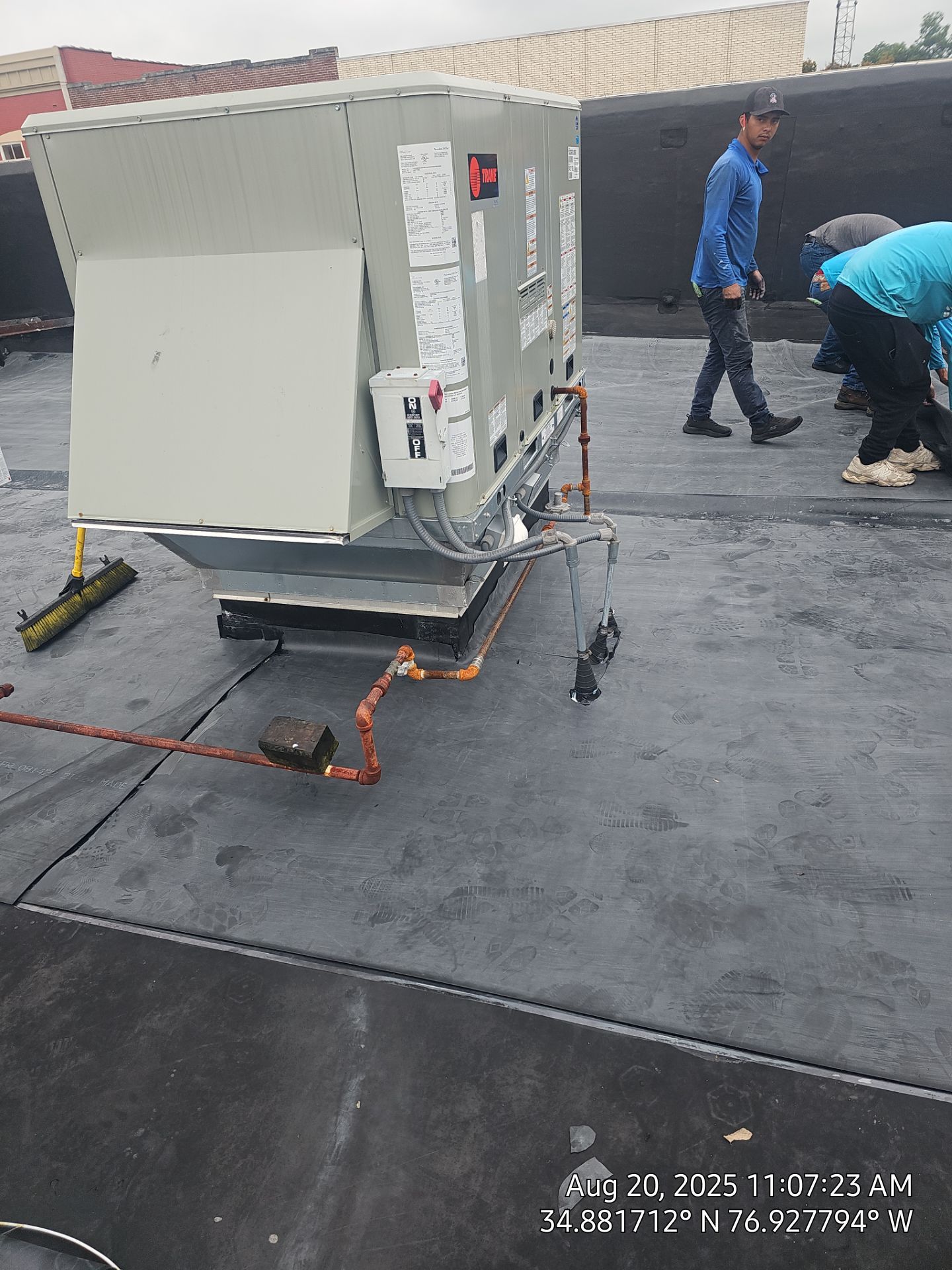 Project in Kinston by Roofing Solutions