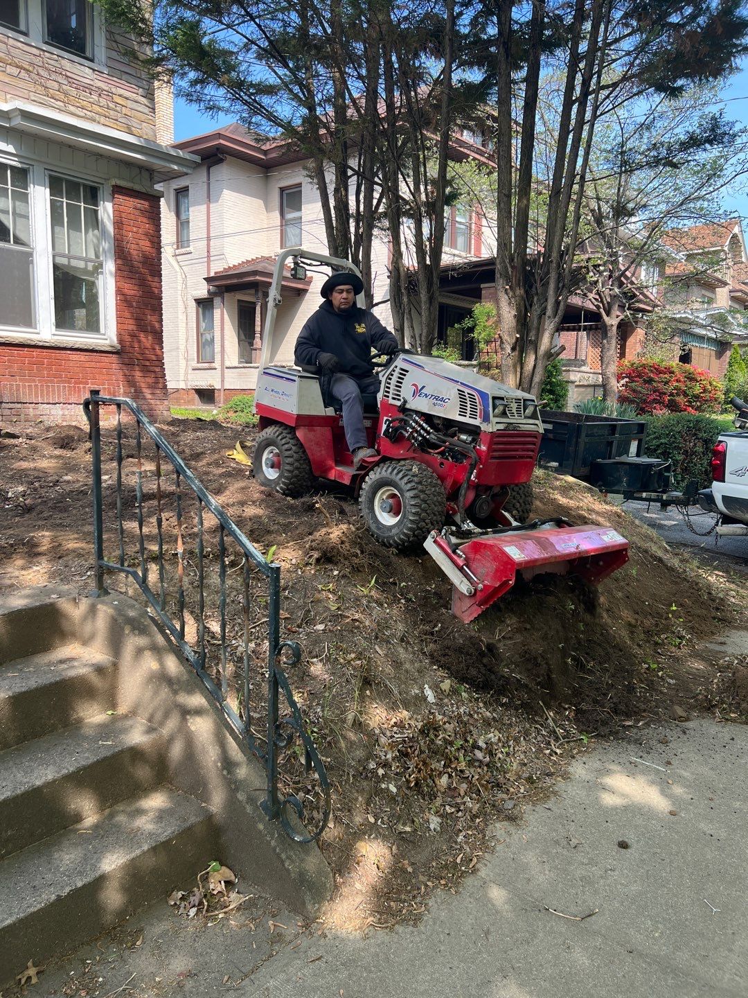 Sod Installation using Fescue Sod by GrassBusters, Inc.