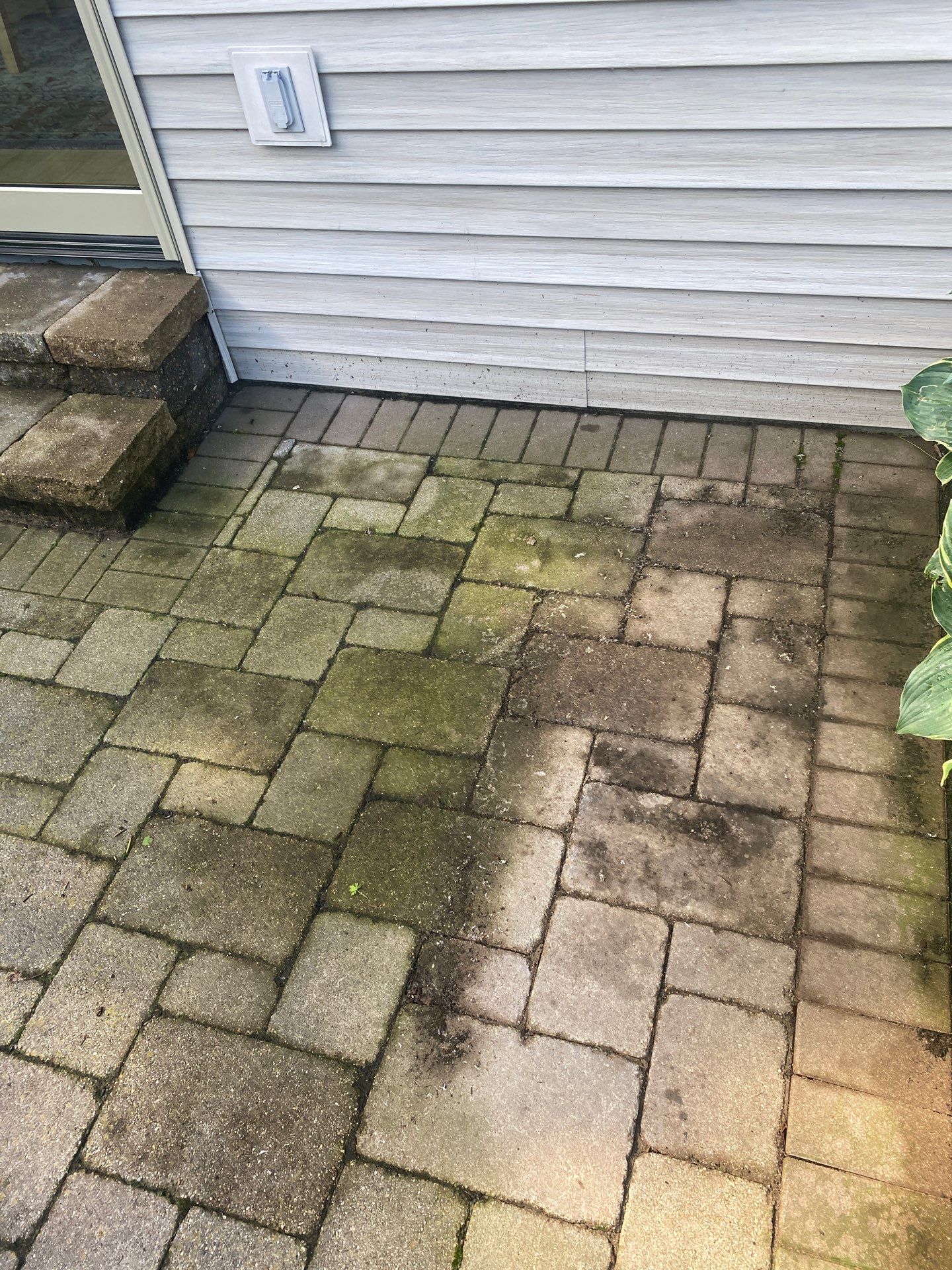 Patio and stepper cleaning by Shulla Exterior Cleaning