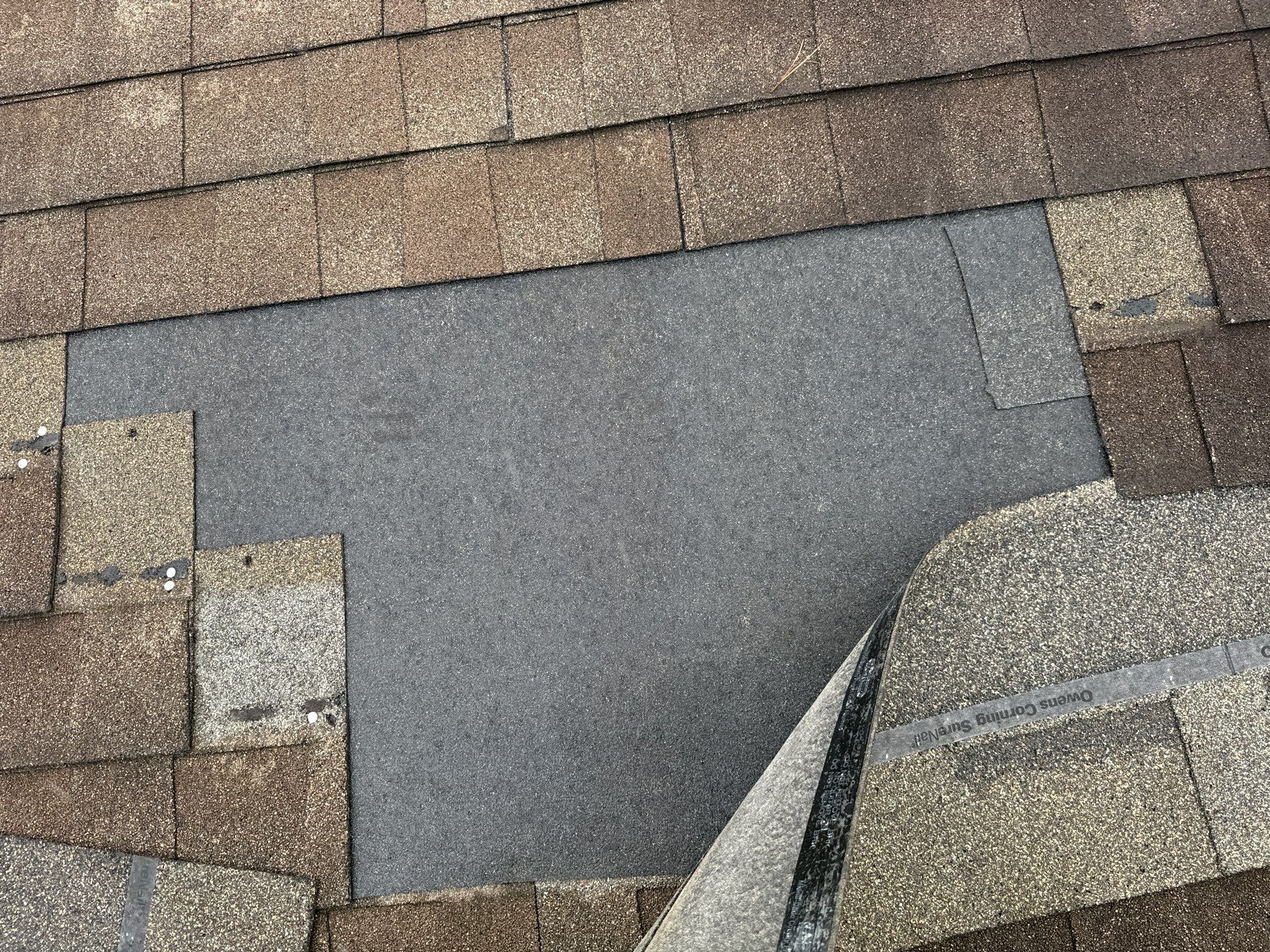 Hail Damage using Owen's Corning Duration (Lifetime) Shingles by Roof Repair Company