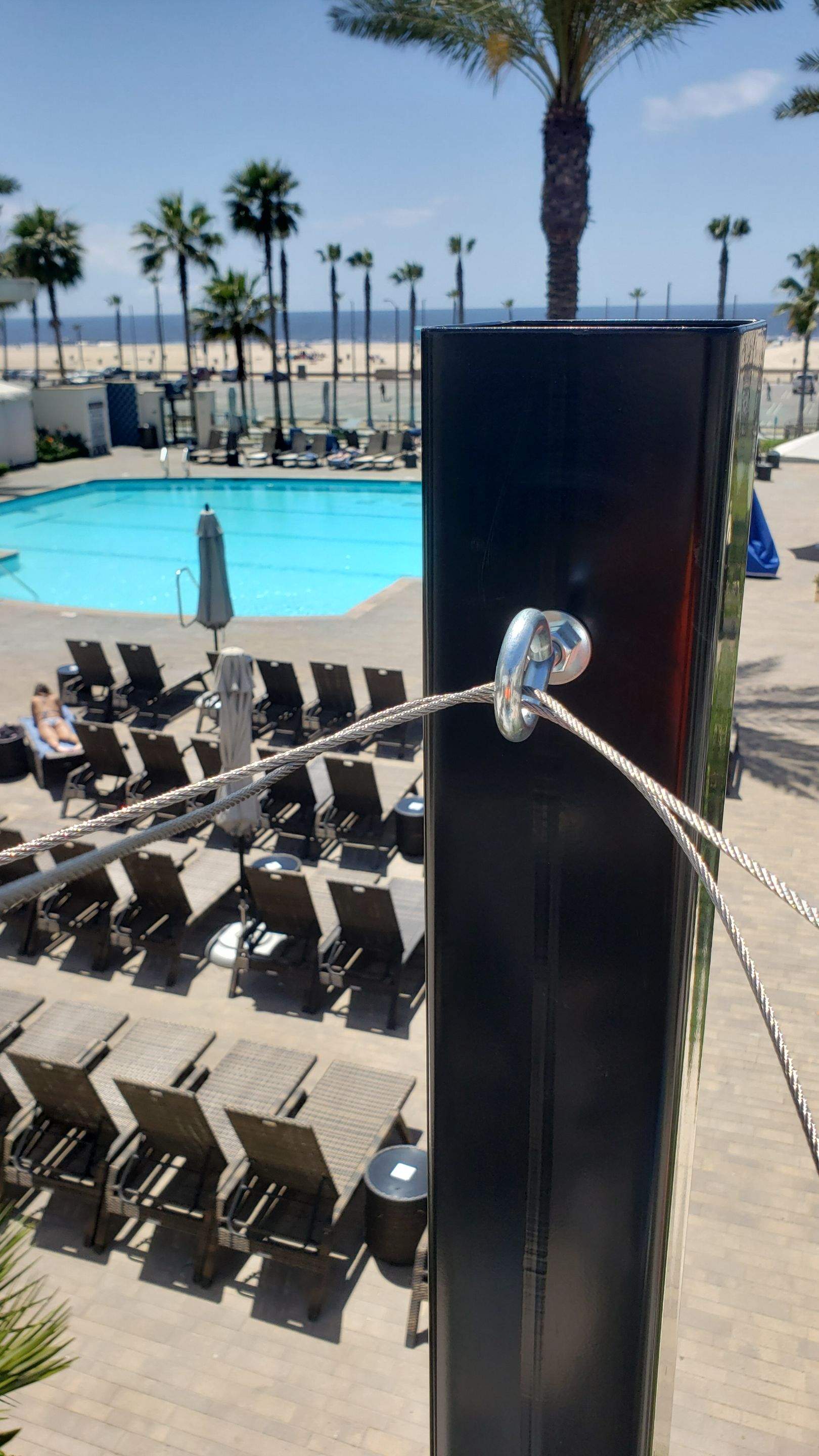 Hilton Waterfront Bistro Light Install by BrightLife Designs llc
