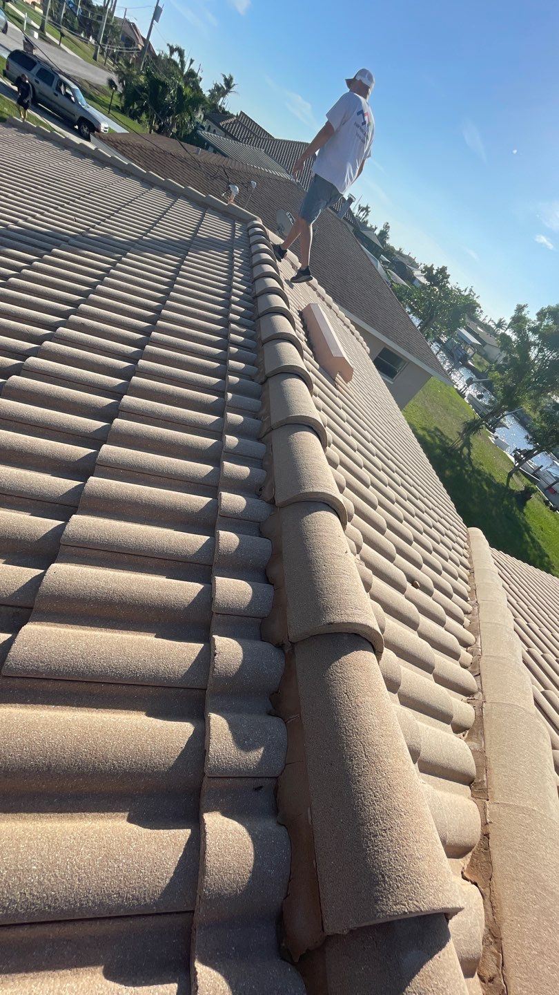 Residential Roofing Repair using Concrete Tile by Four Peaks Roofing