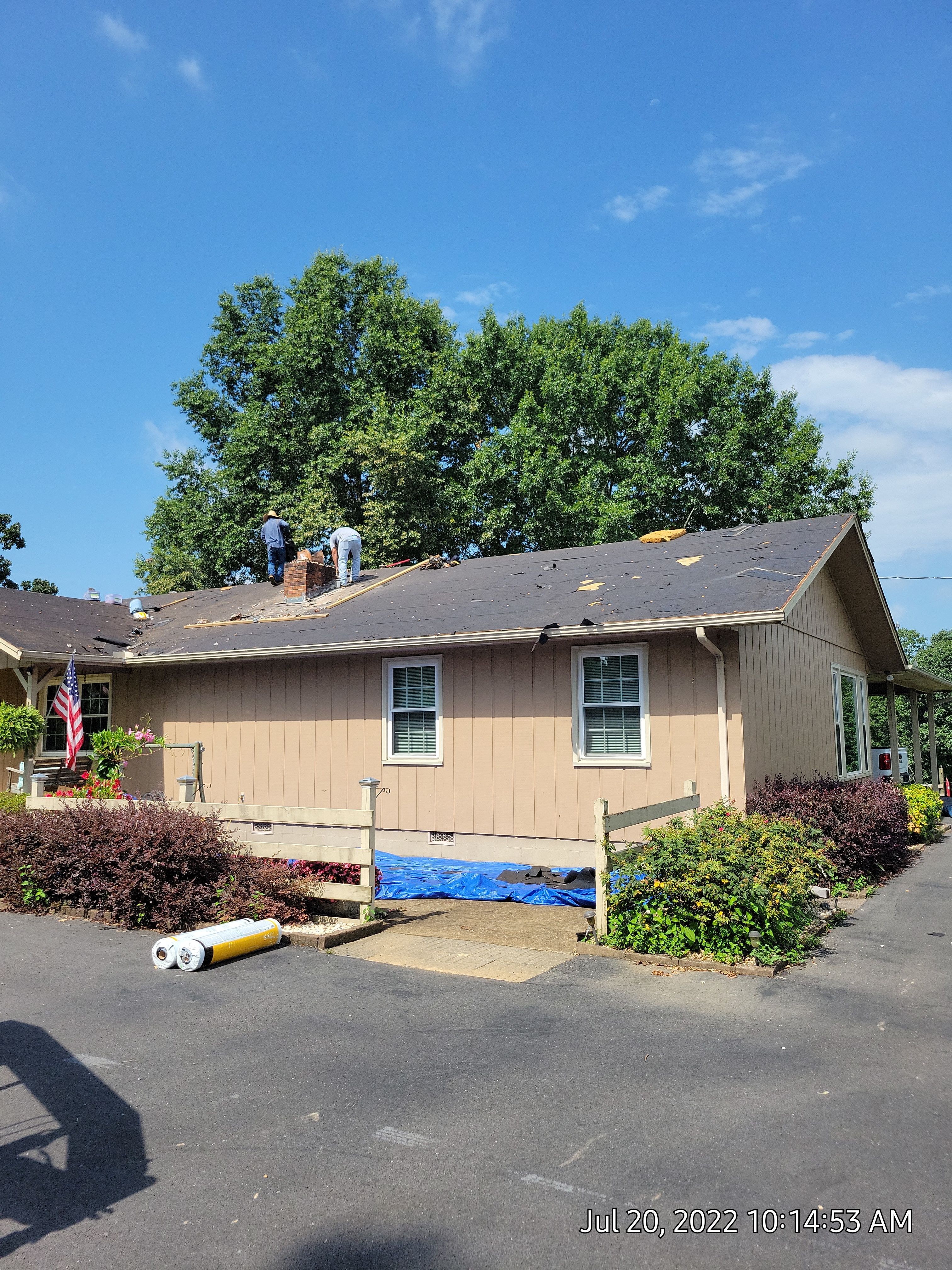 Residential Roof Remove and Replace using Low Rib Metal Roofing Panels by Bullard Roofing