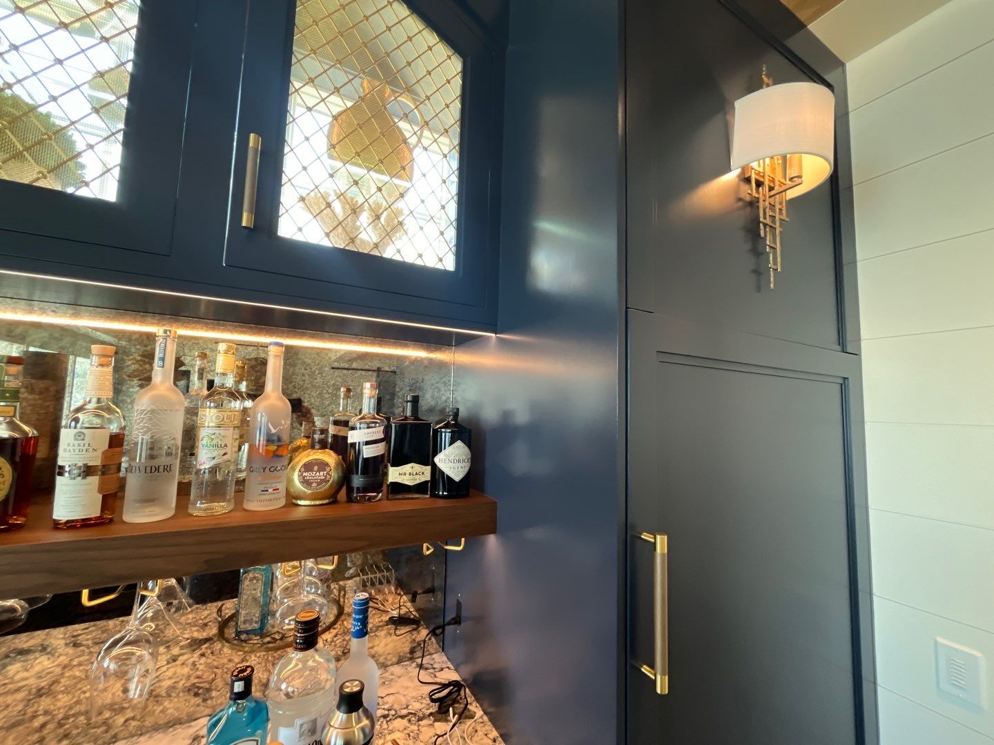 Luxury Wine Cabinets Refinishing - Stone Harbor by FreshCoat Works LLC