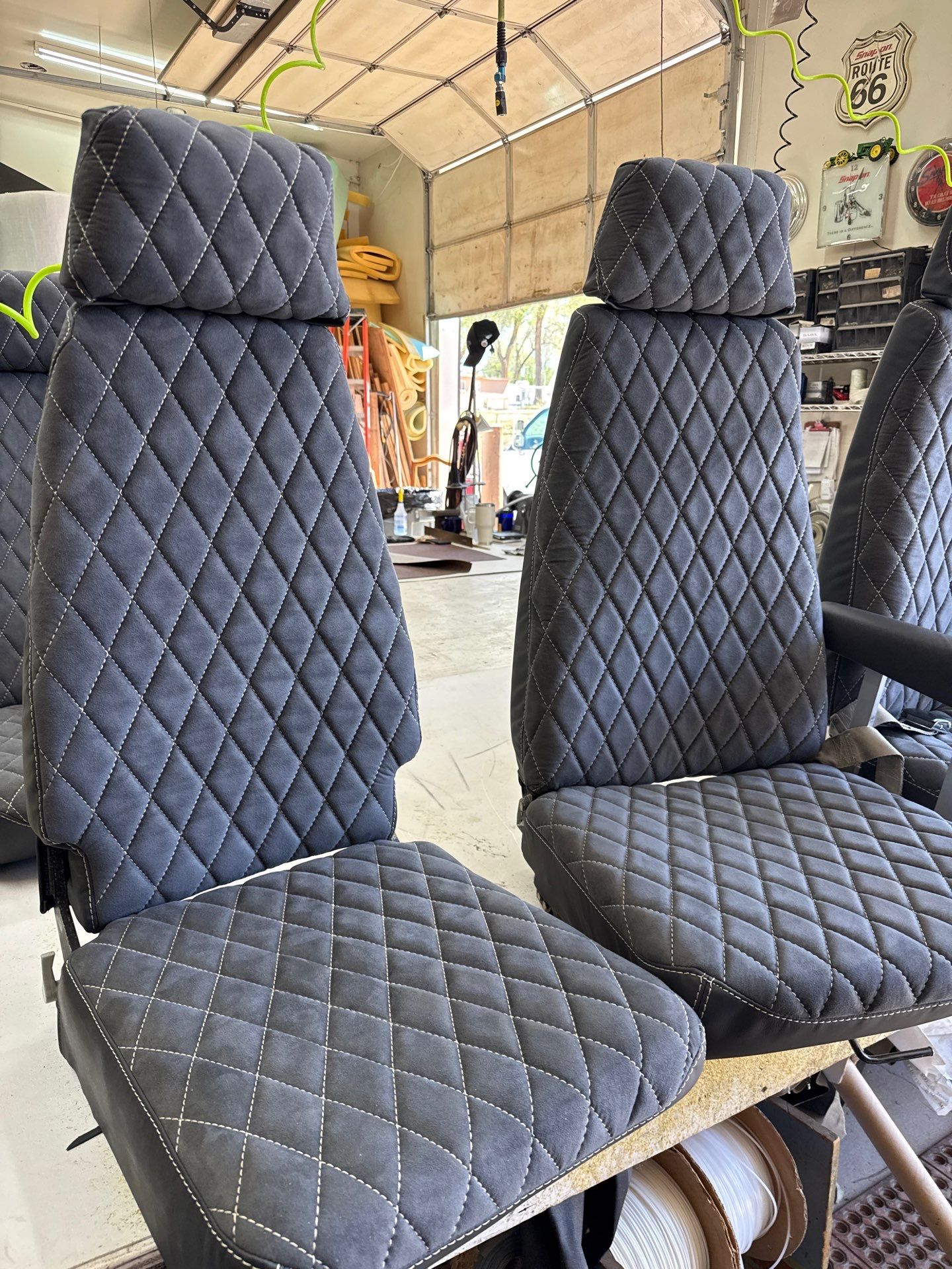 84 beech air craft seats by Rocky Mountain Upholstery Co