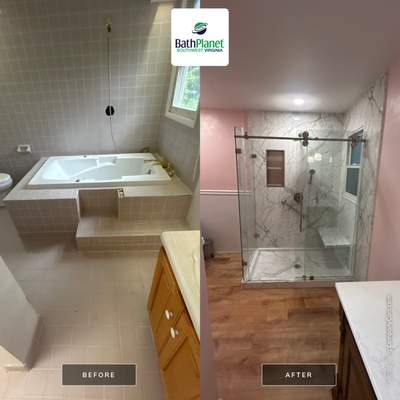 Whirlpool to Walk-in Shower