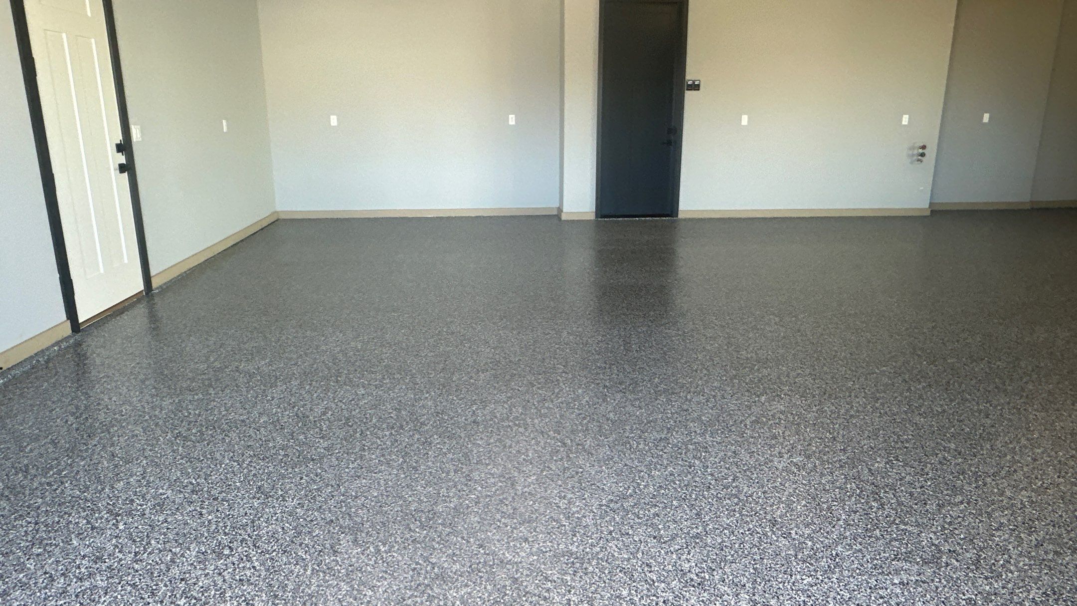 Check out how much a difference a new flake floor can make  by Banner Garage