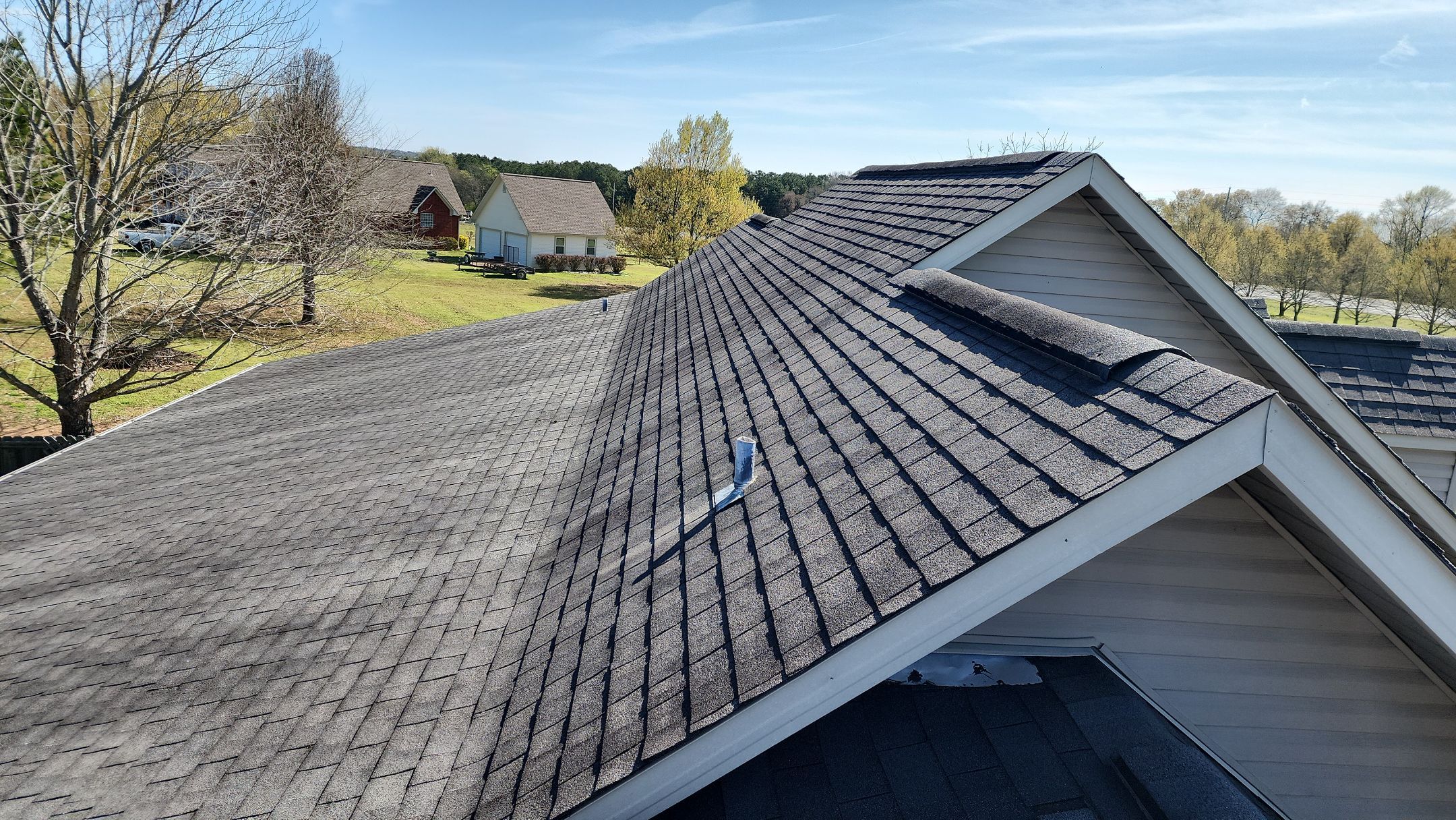 Residential Roofing Installation using Malarkey Vista by Hostetler Roofing