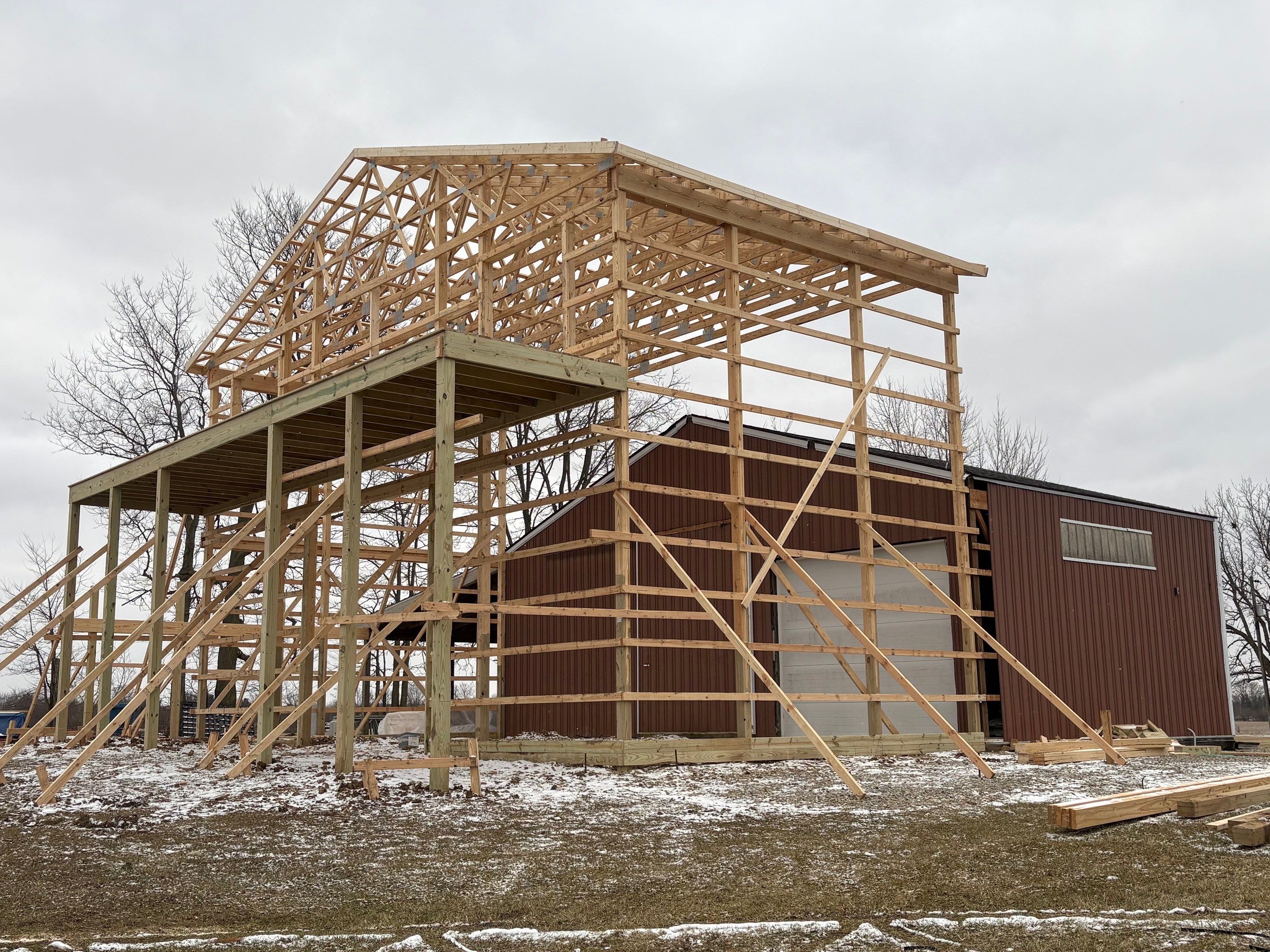 40'x22'x23' addition by The Barn Builders 
