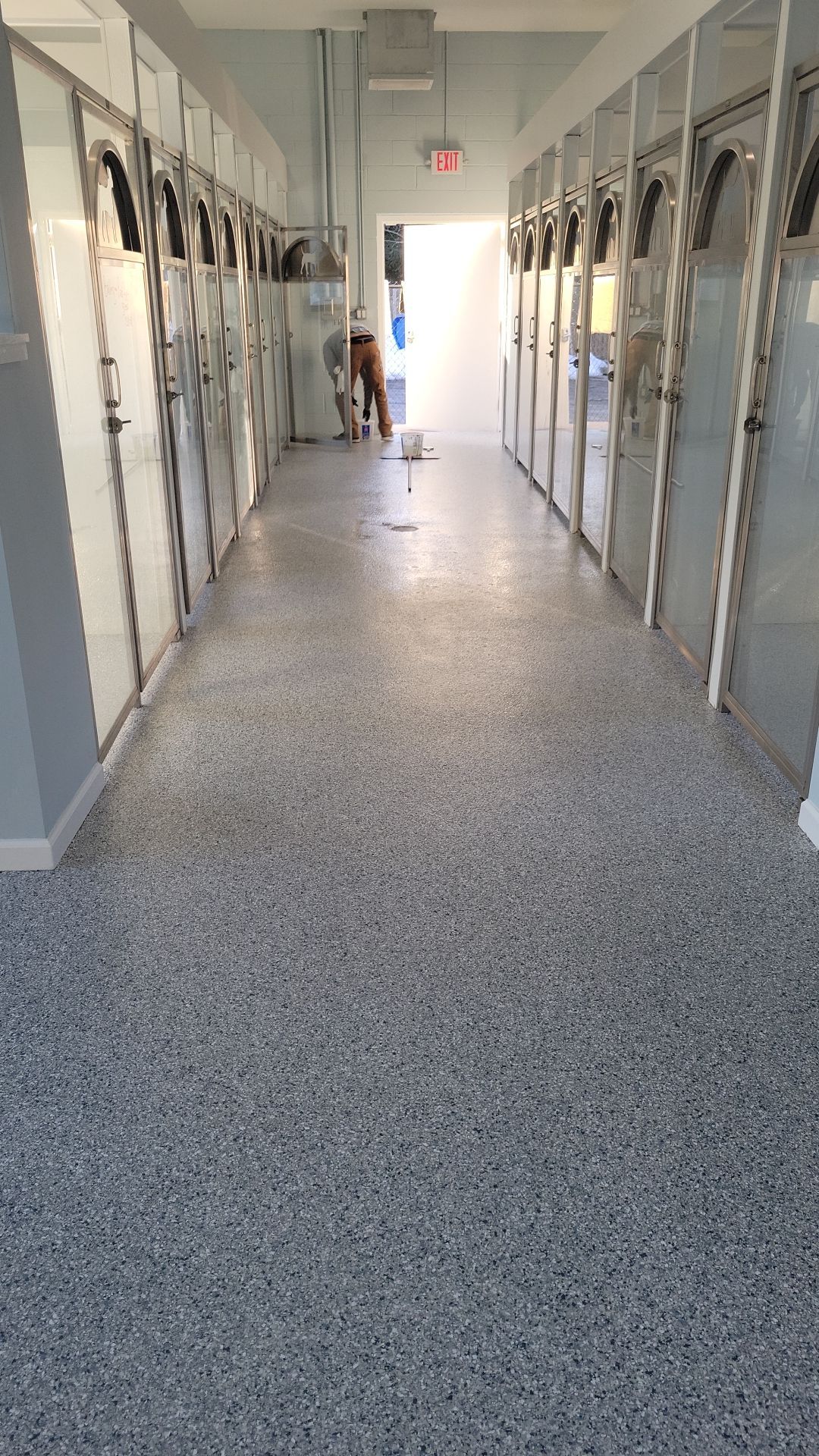 Kennel Floor Coating and Wall Painting using Penntek by Spectrum Painting, LLC