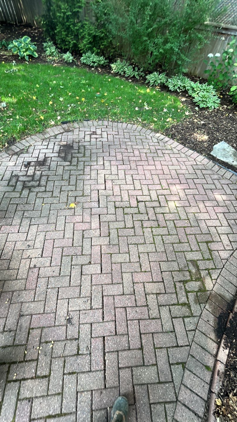 brick paver repair, clean and seal using Surebond SB-1300 by Northern Power Washing LLC.