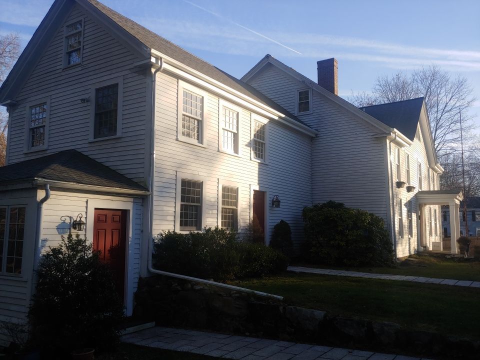 Gutter Installation using 4x6 Fiberglass Gutter in Weston, MA by Gutter Pro Enterprises