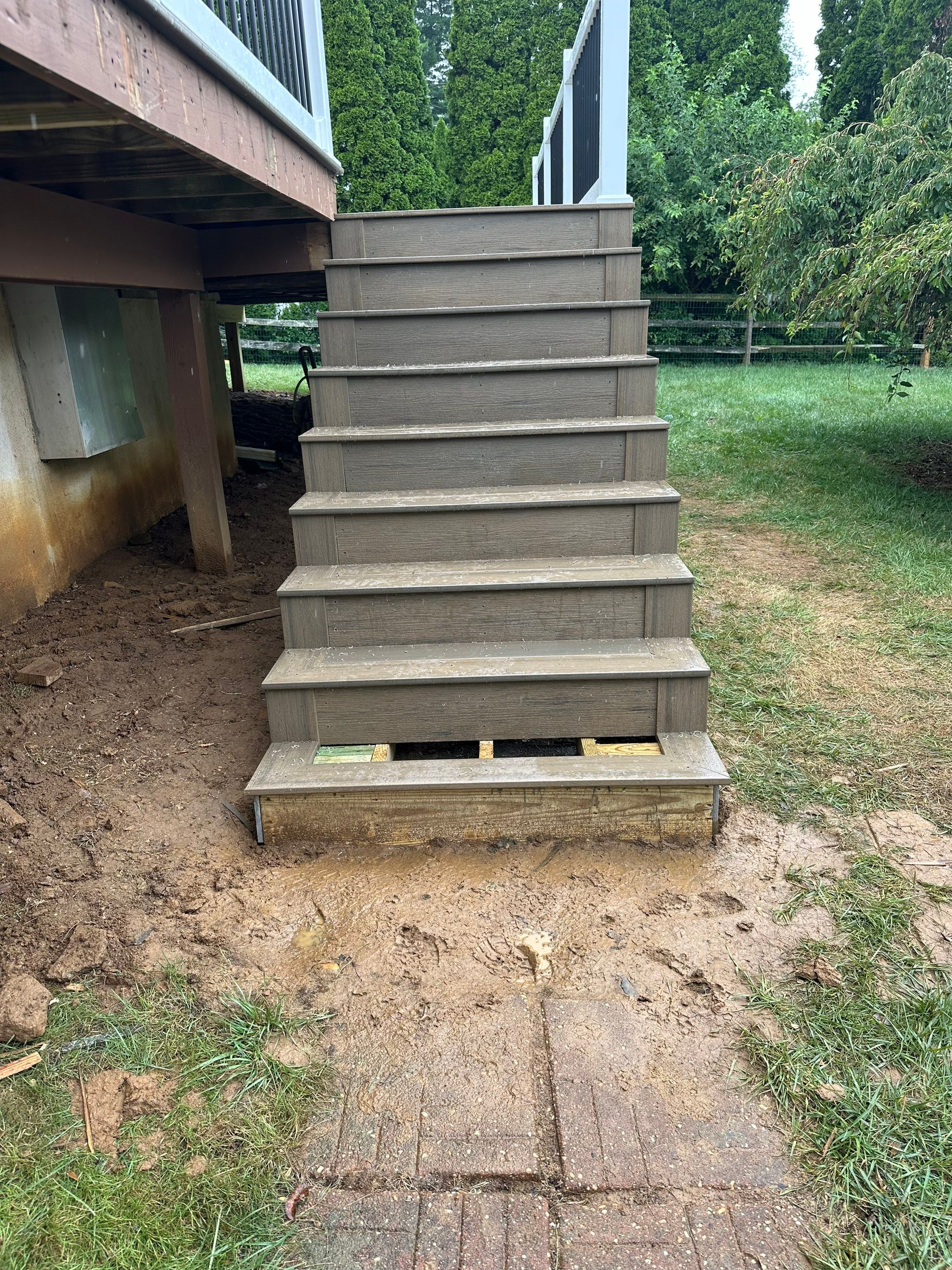 Deck Resurface using Deckorators Vista decking - color Dunnewood by deck guardian