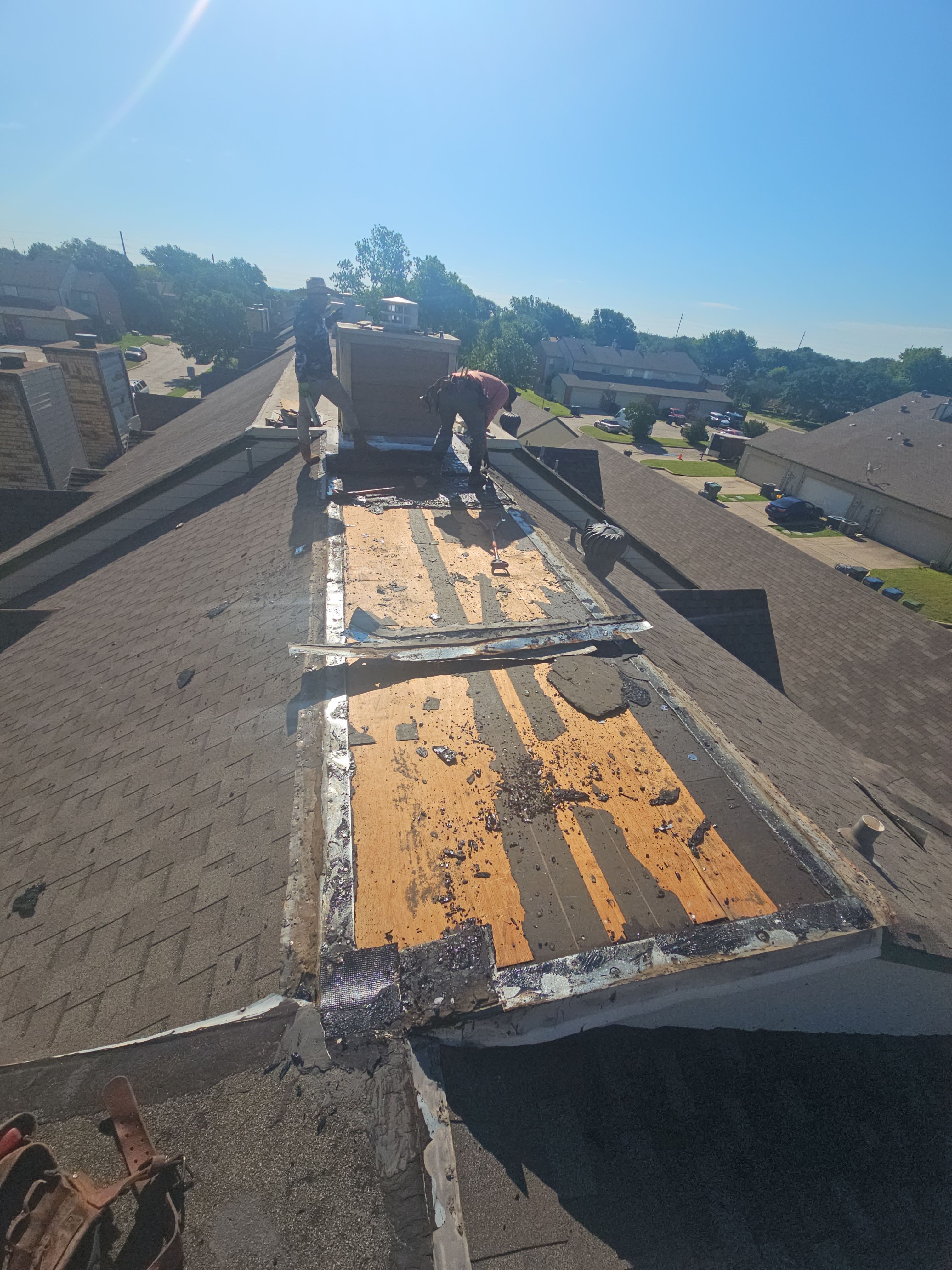 Flat Roof Replacement & Interior Restoration in Garland, TX by road roofing llc