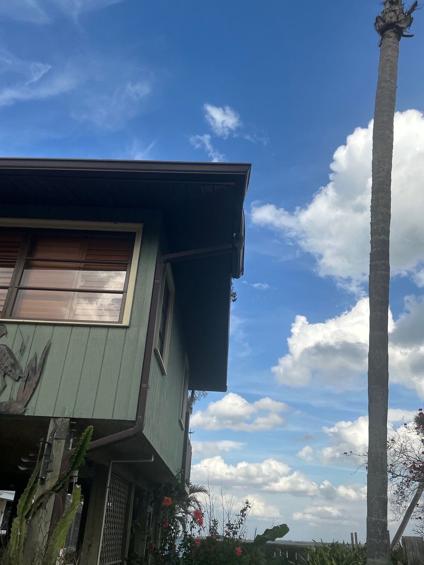 White Soffit and Fascia Installation in Longboat Key FL by Gutter Professors