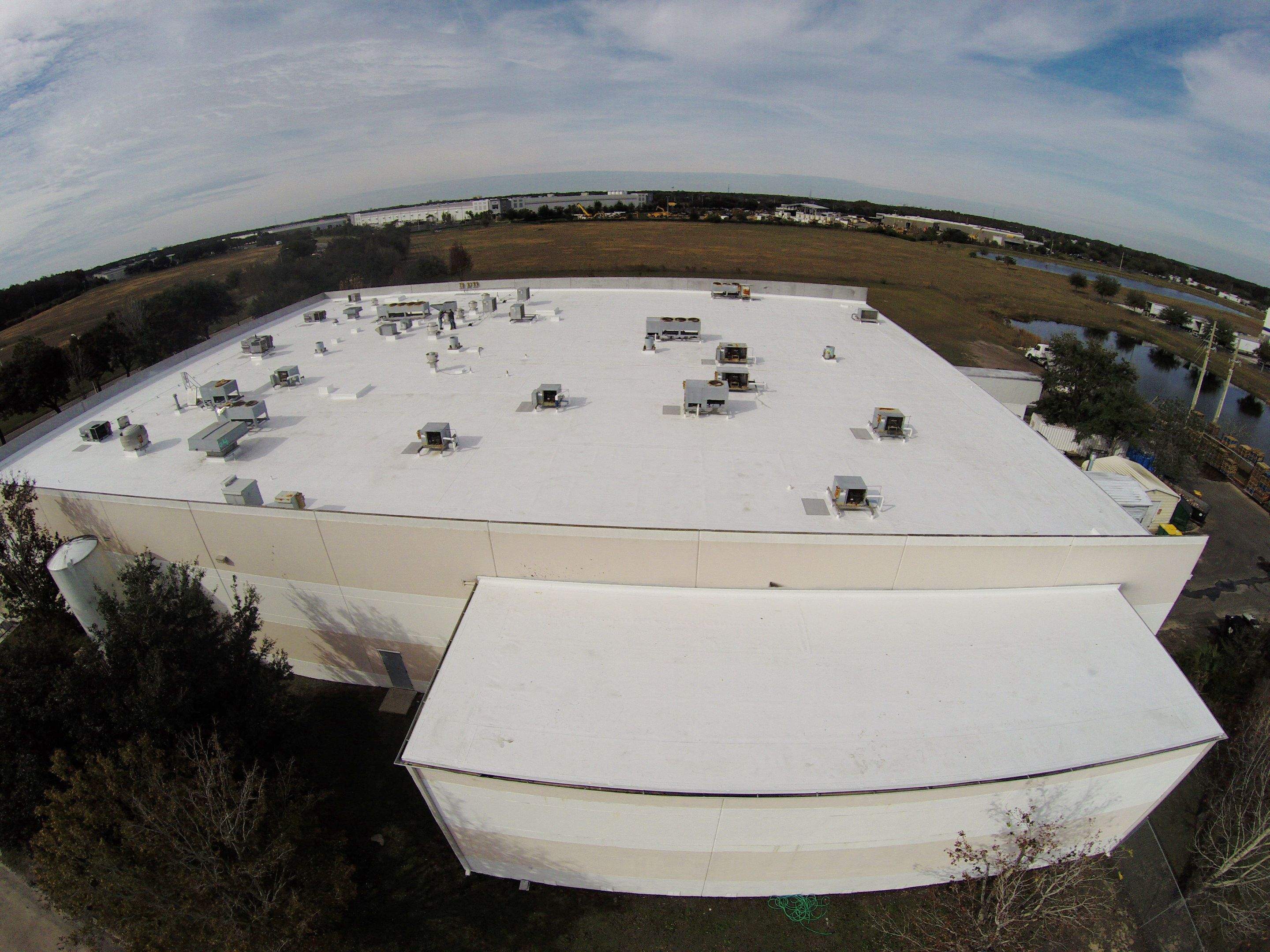 Industrial Food Production Facility – GAF 50 Mil TPO | 20-Year NDL Warranty | Major Rooftop Equipment Cleanup by Gold Key Roofing