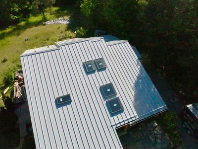 Metal work using exposed fastener