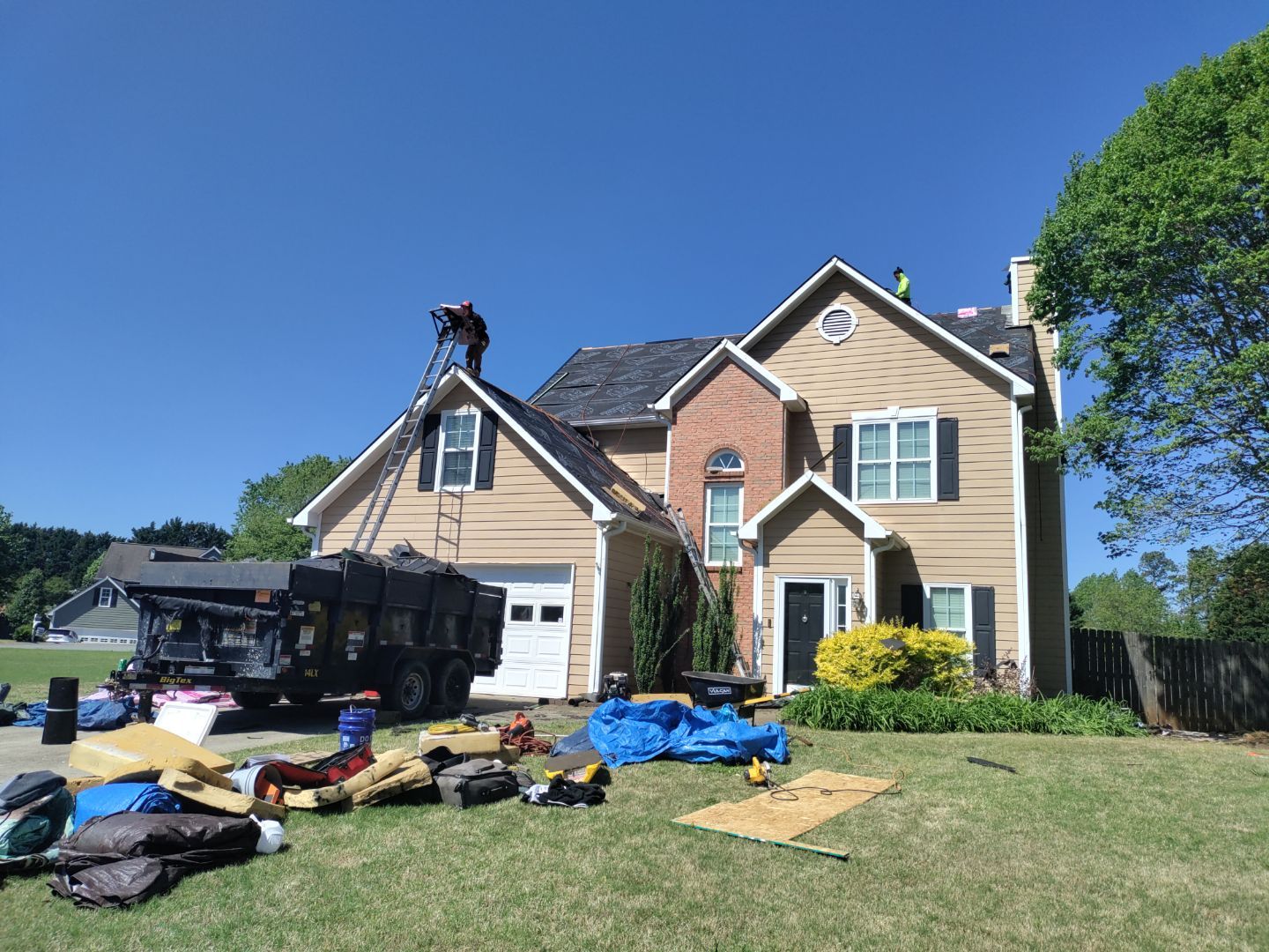 Residential Roof Replacement using Owens Corning TreDef Duration Williamsburg Grey by Inspector Roofing and Restoration