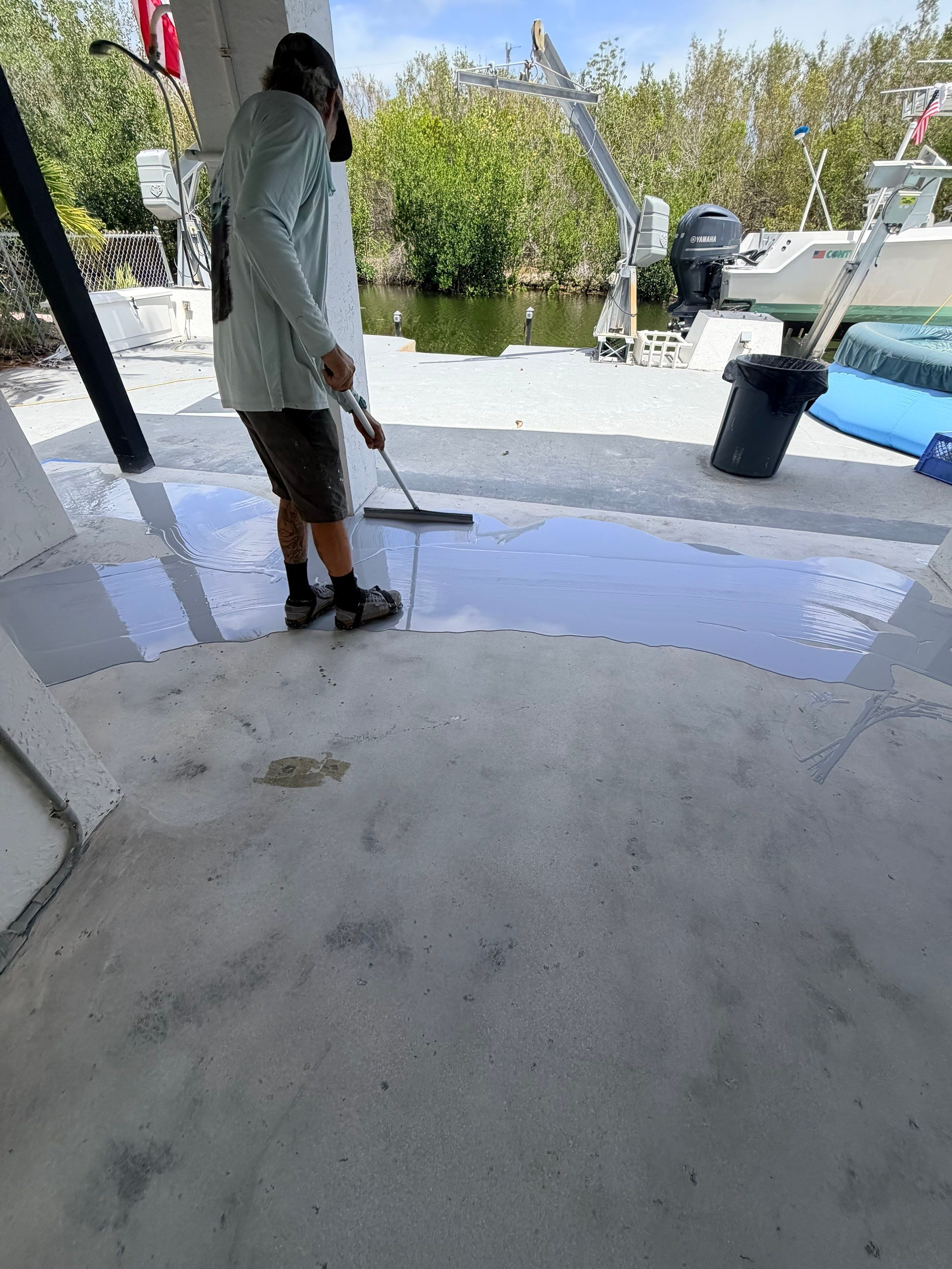 “Tidal Wave” Carport in Big Pine Key, FL by Tropical Epoxy Coatings & Creations LLC