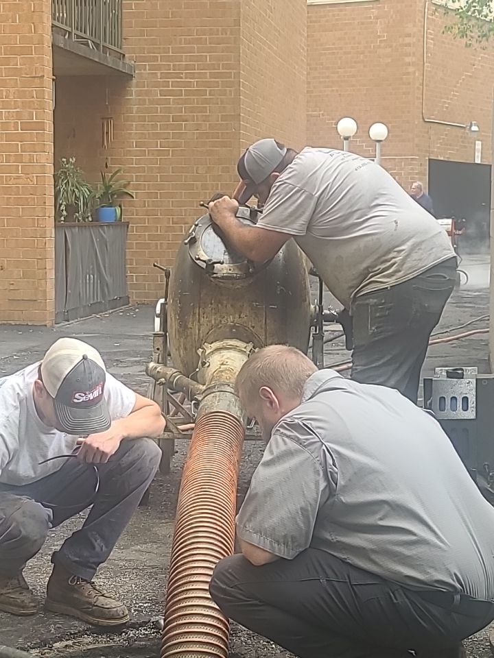 Sewer Repair using Perma-Liner through two manholes by Sureway Comfort John Wilcox Plumbing Heating Cooling
