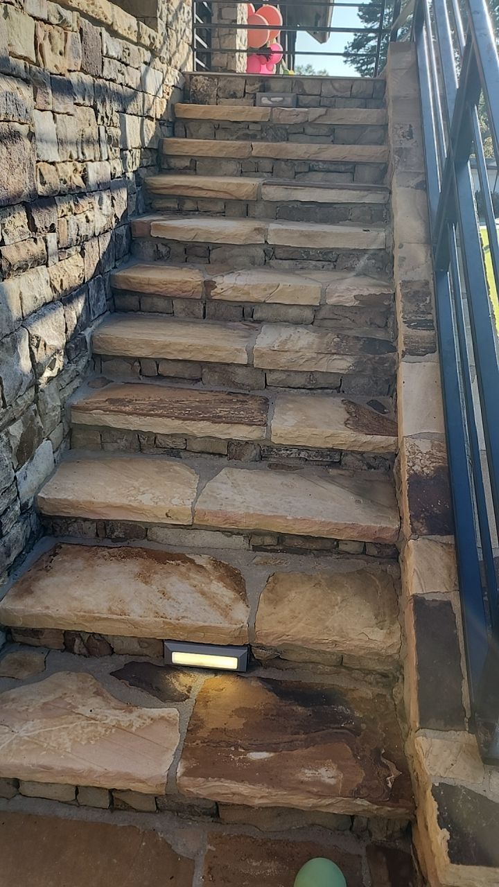 concrete Clean using cleaner by Power Wash Masters LLC