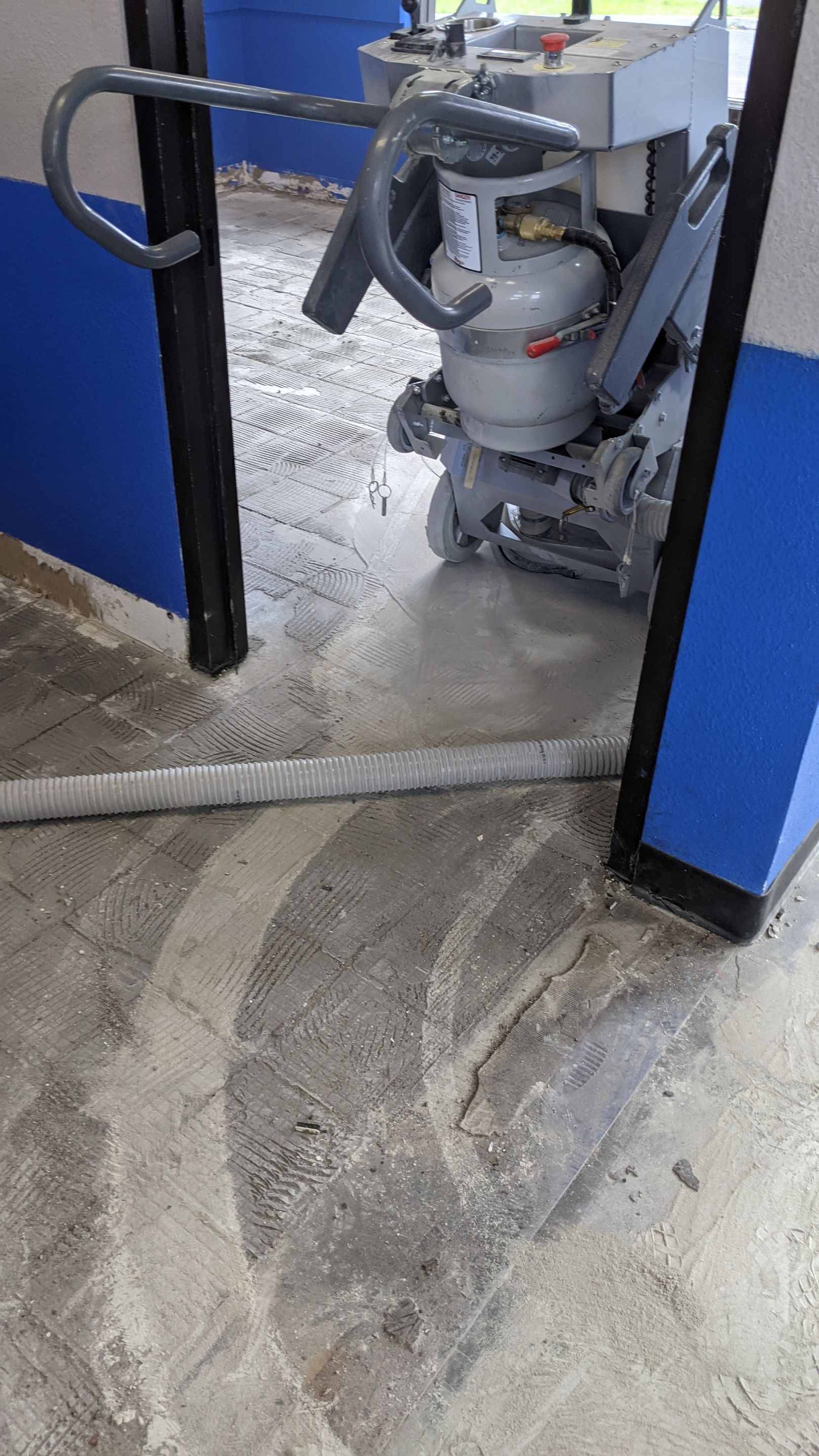 Commercial Floor Transformation using Slate Stone by Croc Coatings, LLC