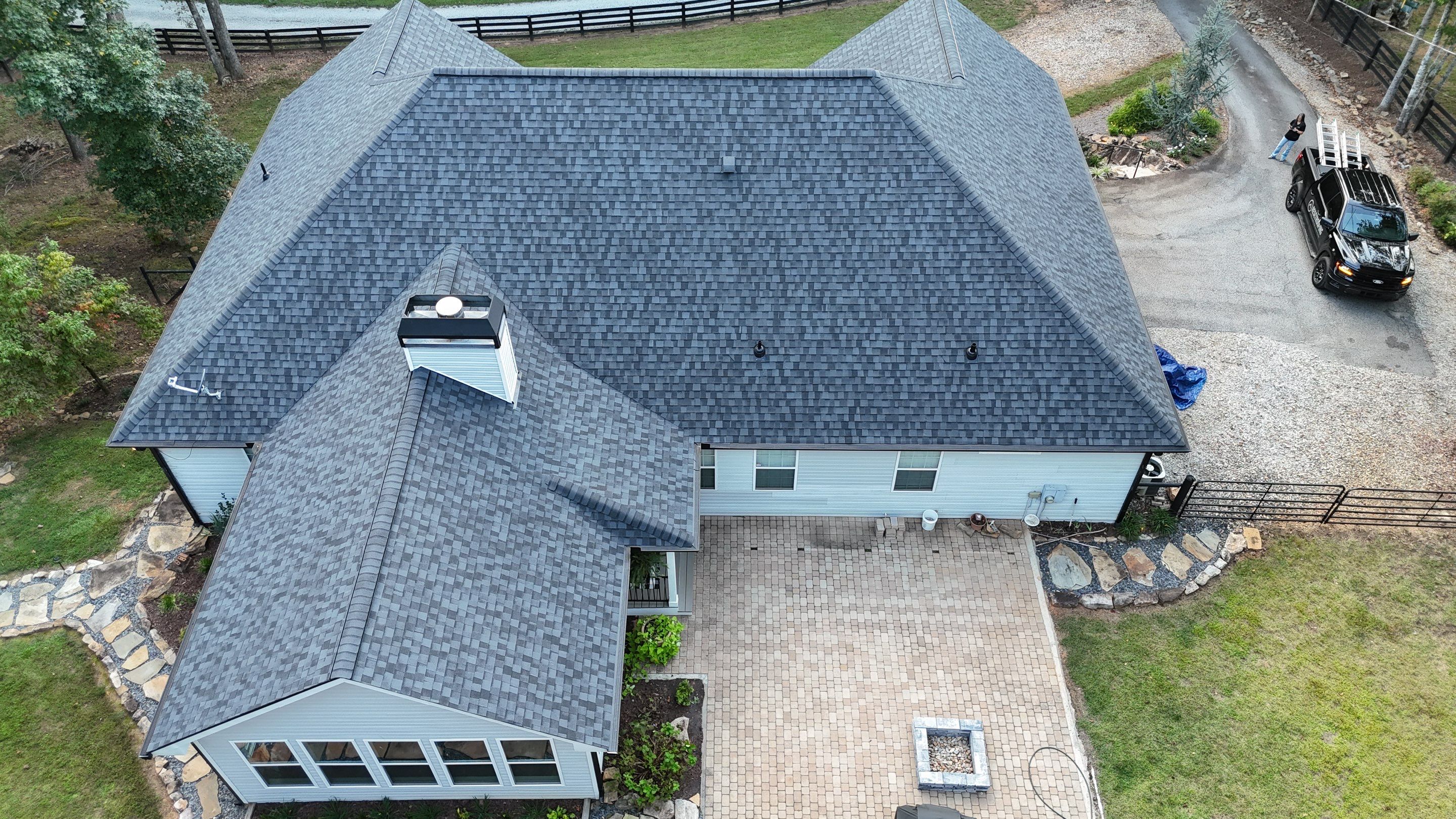 Dawsonville, GA Roof Replacement CertainTeed Landmark Pro Max Def Moire Black by Reset Roofing