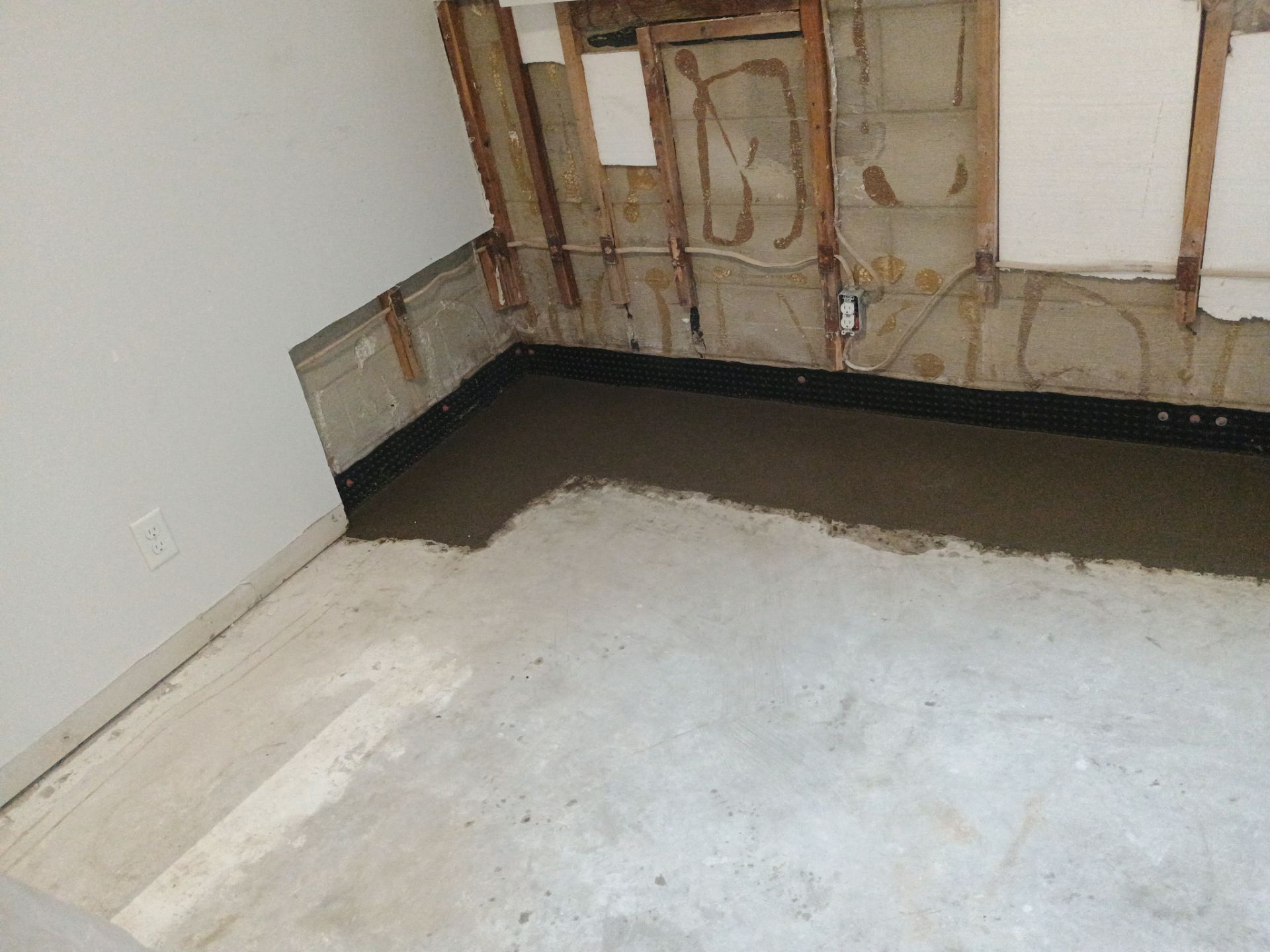 Drain tile for Kael in New Brighton by Waterproofing Northeast