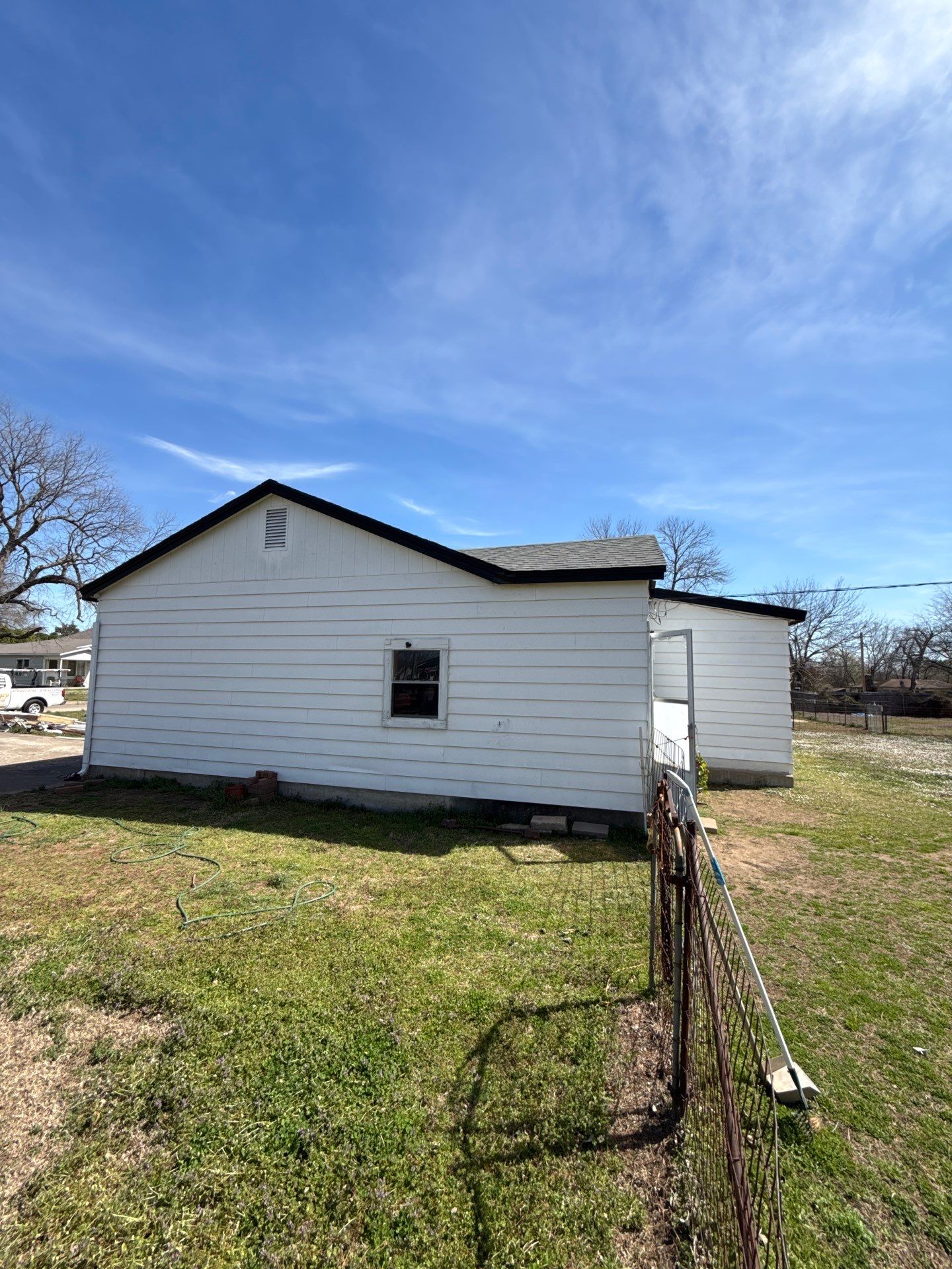 Storm damage restoration project by In & Out Construction & Remodeling, LLC