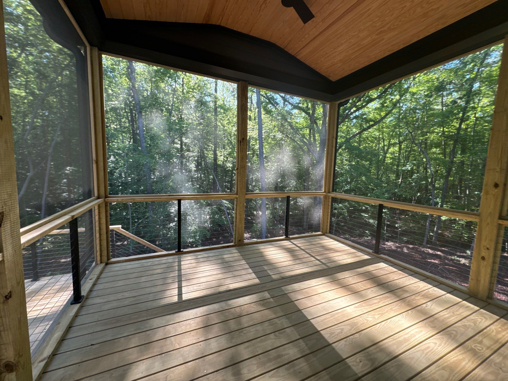 Porch and Deck staining  by GonzalezPainters & Contractors Inc 