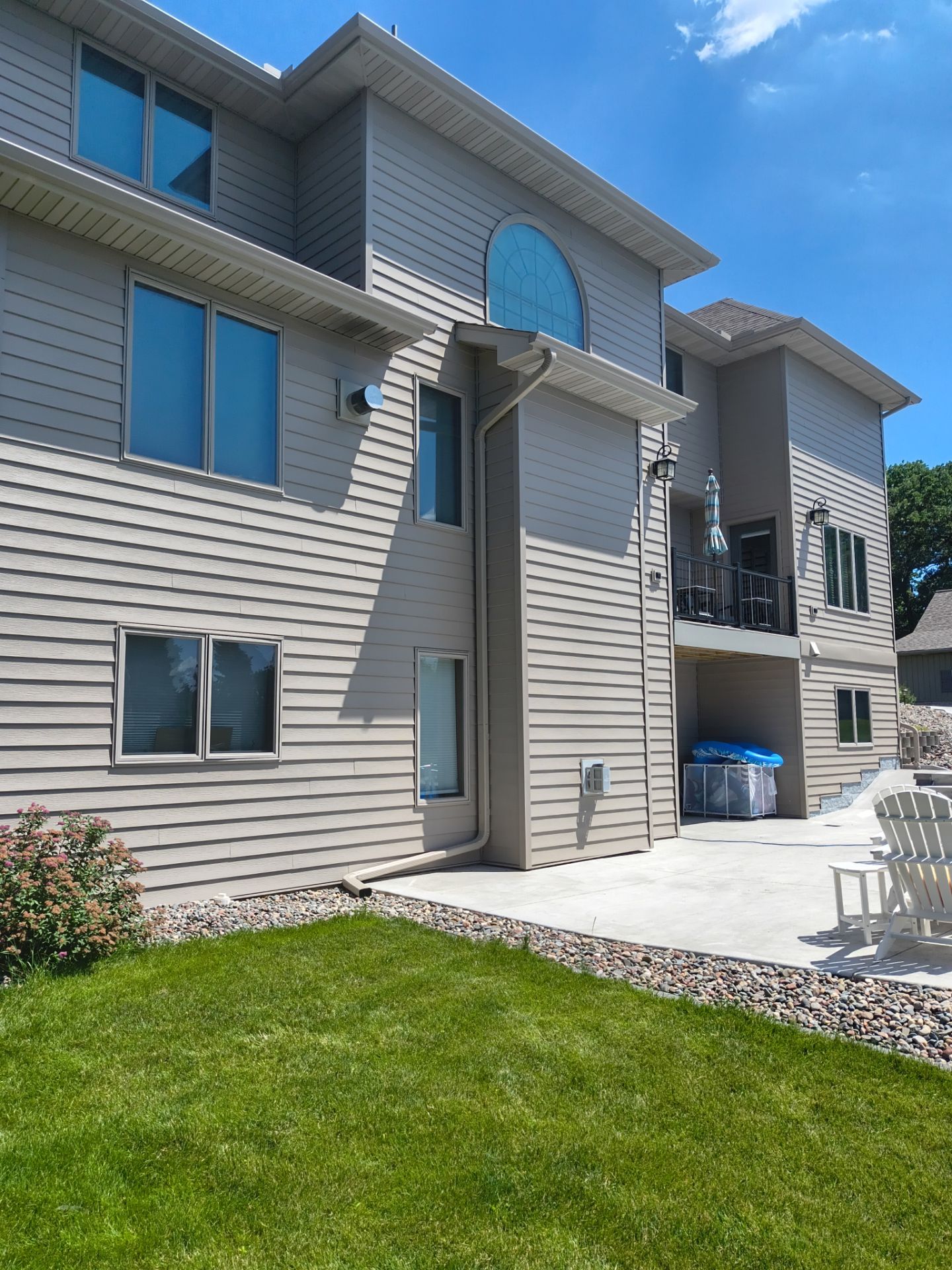 Seamless Gutters with Leaf Exterminator Covers – Becker, MN by Next Level Seamless Gutters / Exteriors Inc.