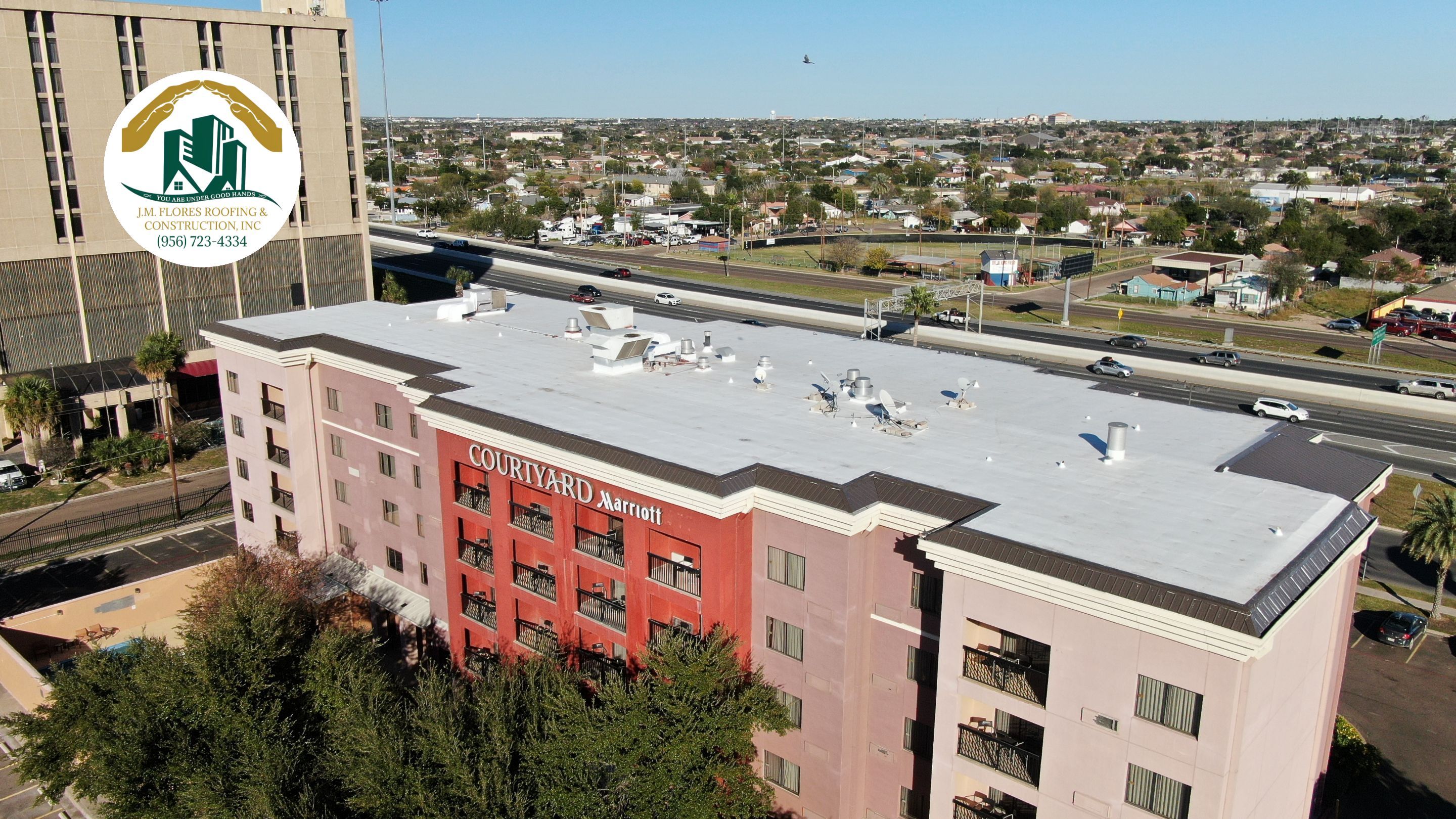 Commercial Roofing Installation using Thermoplastic Polyolefin - GAF by JM Flores Roofing & Construction, Inc