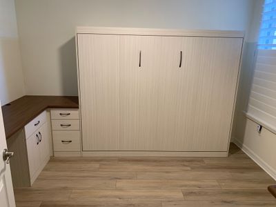Cosmo Queen Side-Open Murphy Bed with Custom Office