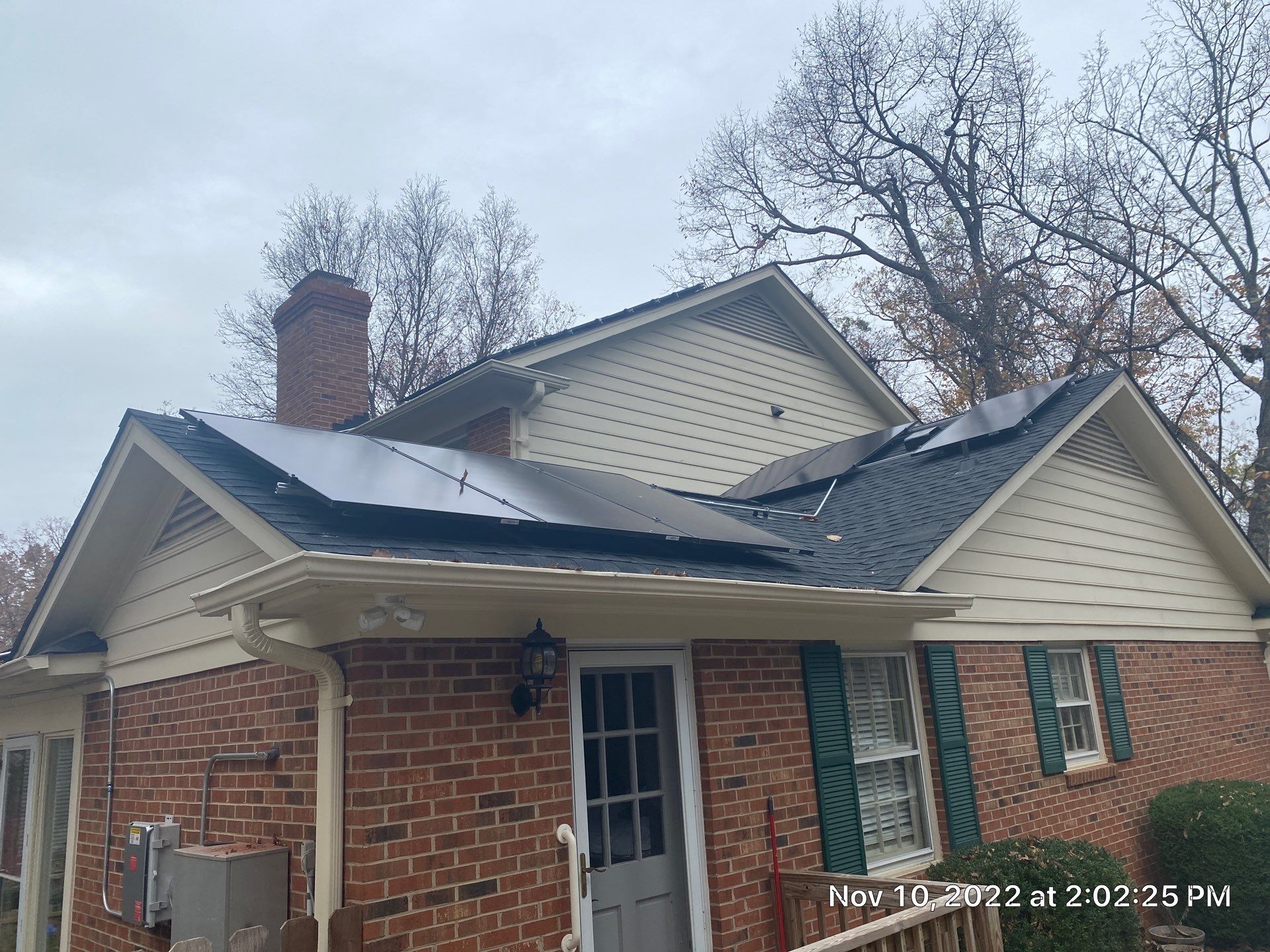 New Roof with Solar Panels by Just In Time Roofing and Restoration