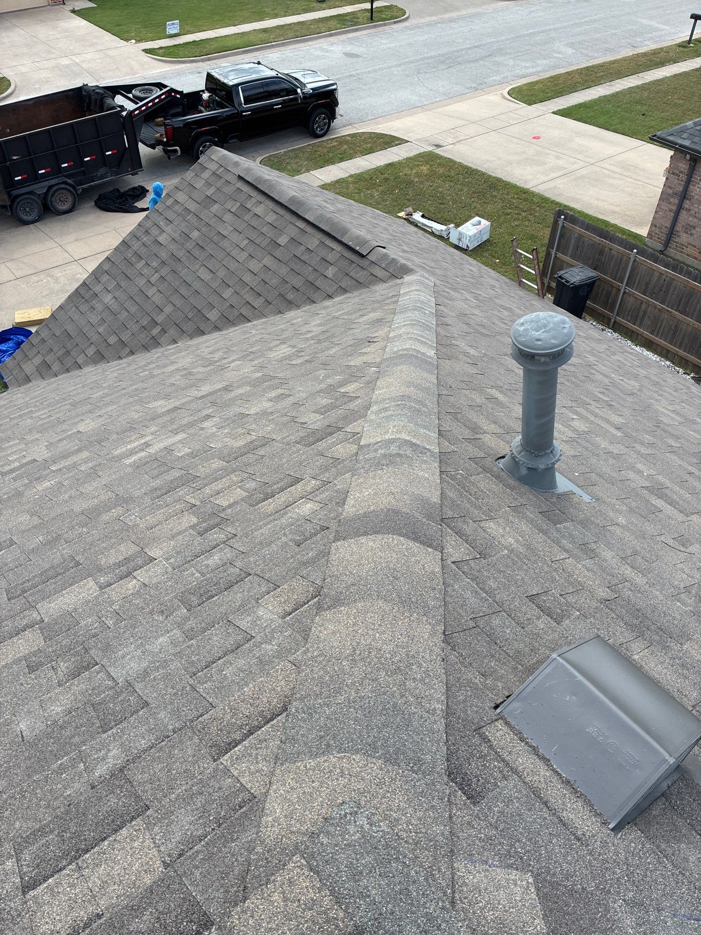 Cleburne Storm Restoration In time for Closing. by Berry Good Roofing 