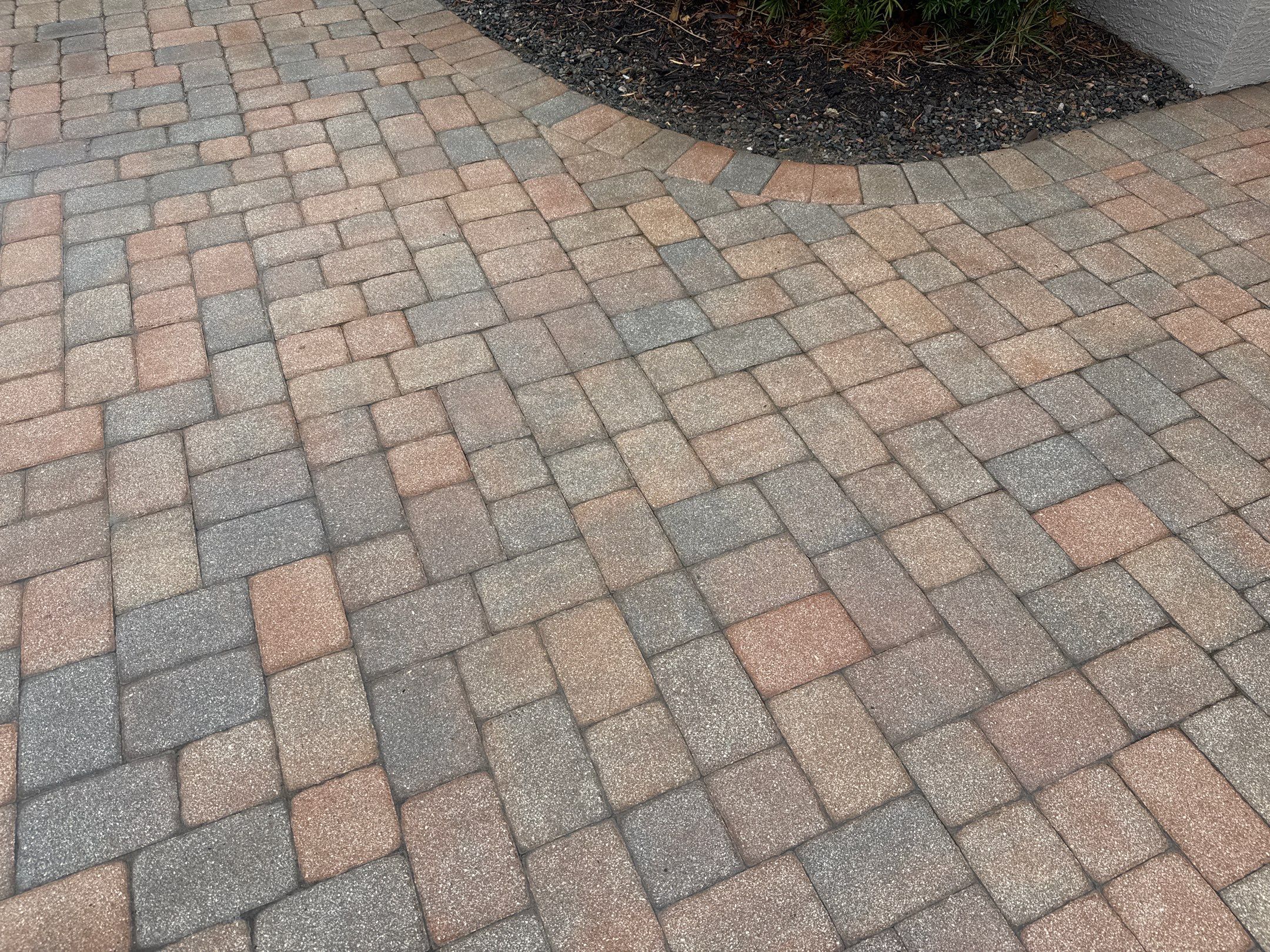 Oil & Tar Removal from Paver Driveway & Entryway by Sunshine AquaWash