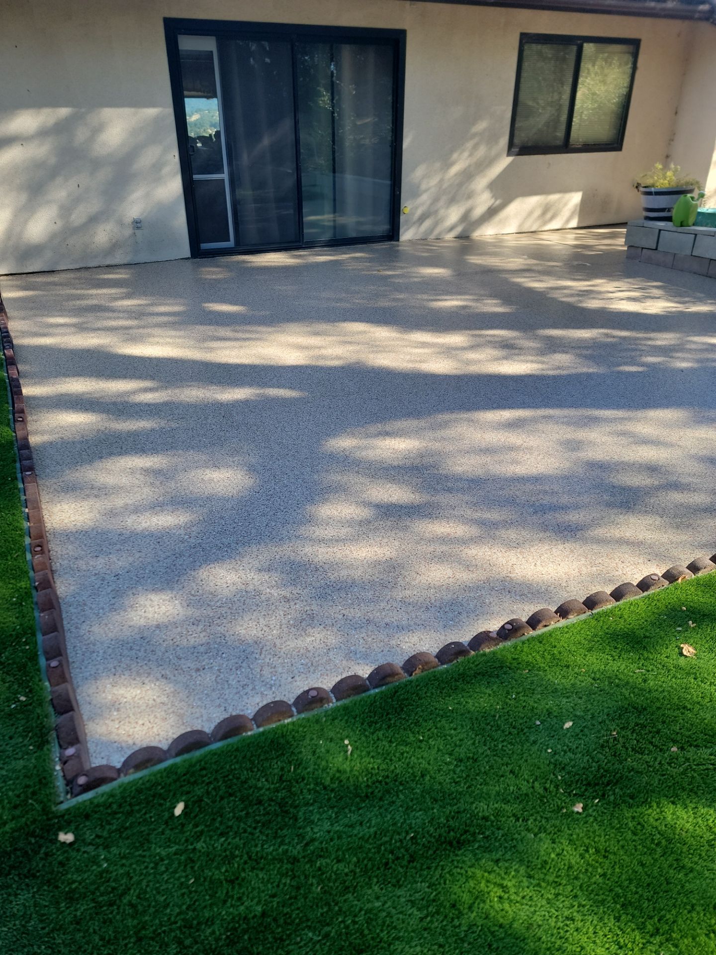 Pecan Concrete Coating for Atascadero Porch and Walkways by MGP Coatings