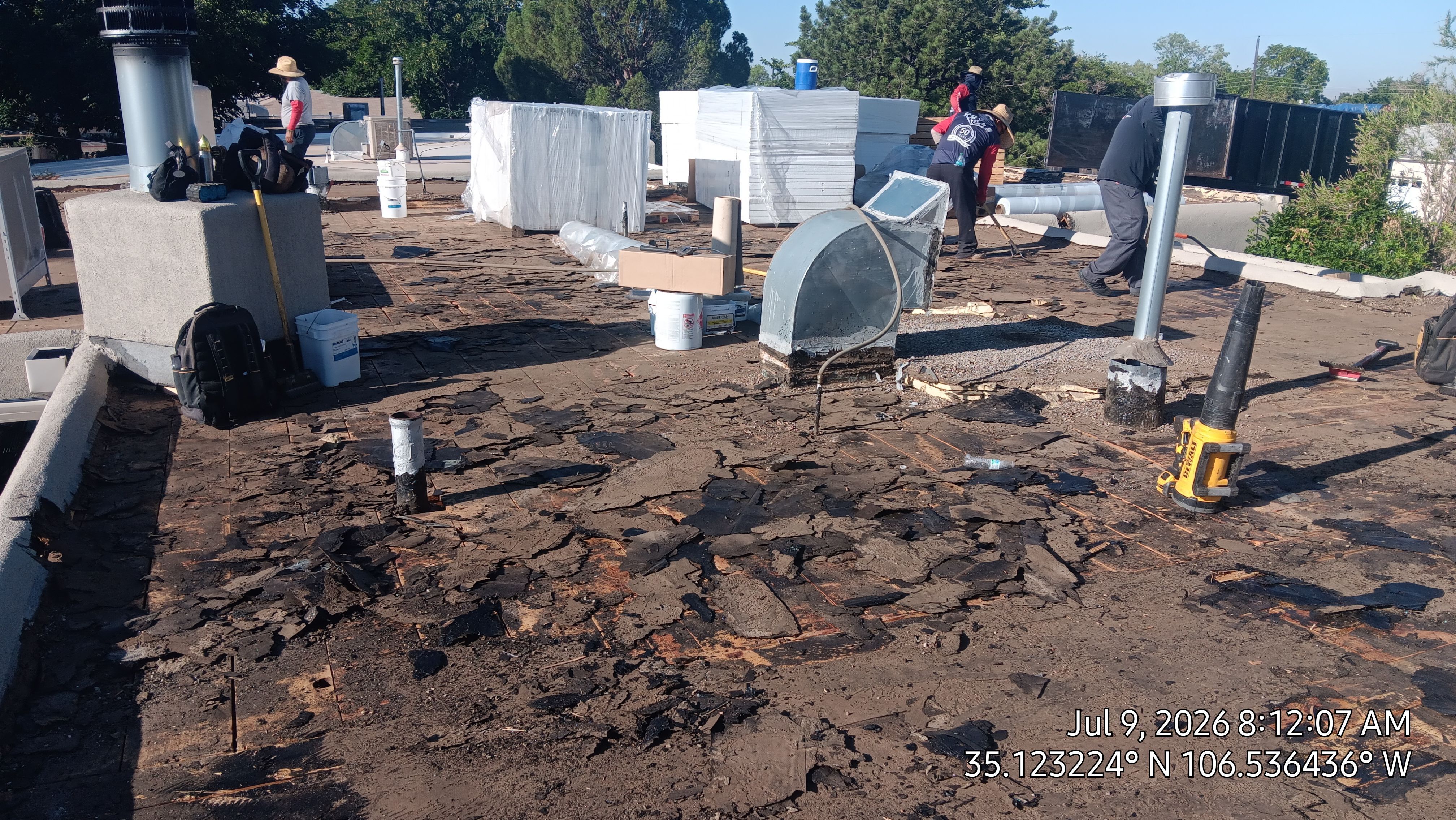 Albuquerque Tar and gravel replaced with Slope and TPO Membrane System by Doyle Roof Masters Inc